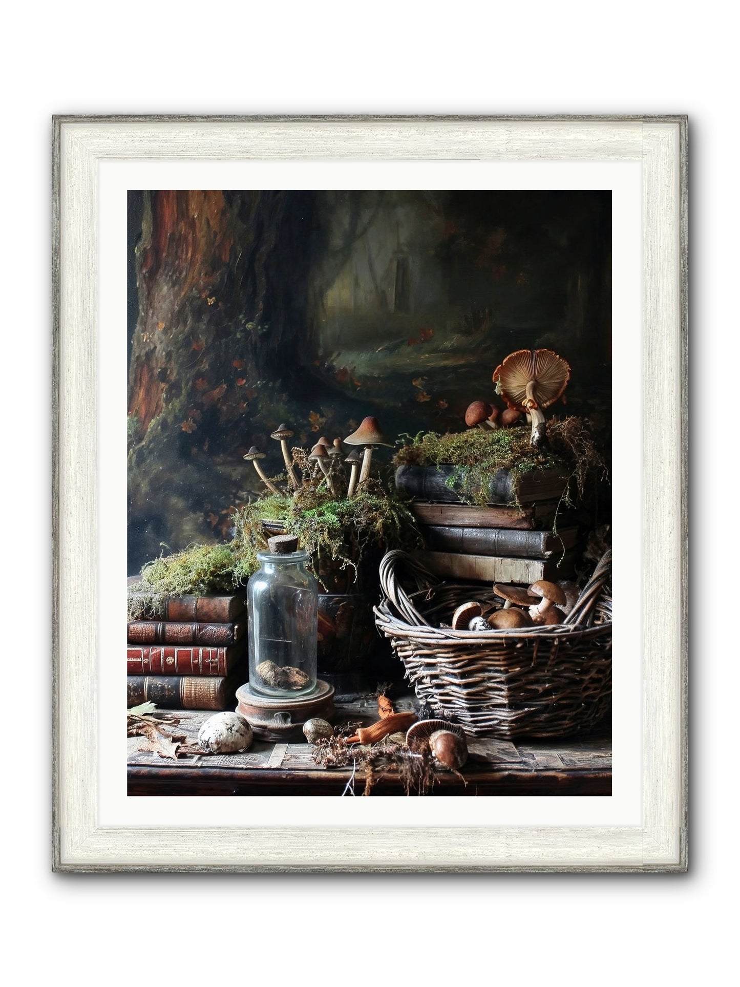 First Steps Framed Print - Driftwood White 32x40