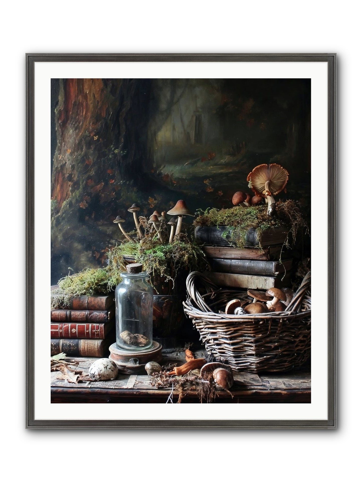 First Steps Framed Print - Slimwoods Black/Silver 32x40