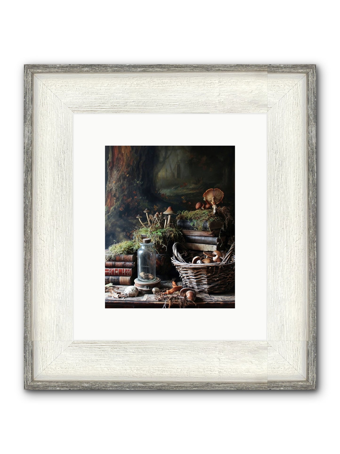 First Steps Framed Print - Driftwood White 8x10