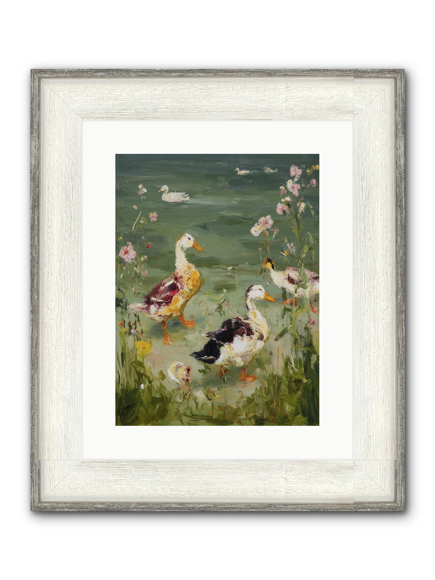 First Summer Framed Print - Driftwood White 12x16