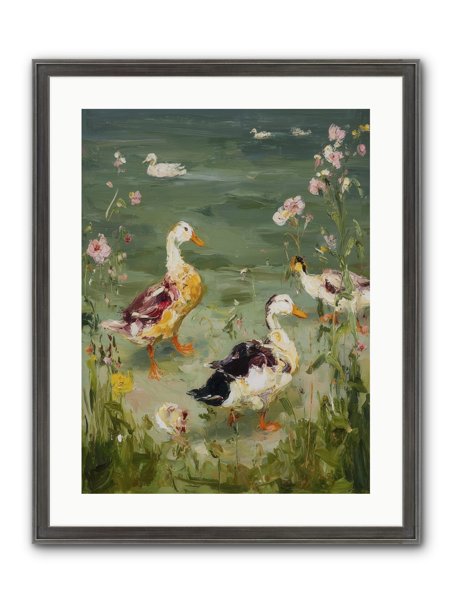 First Summer Framed Print - Slimwoods Black/Silver 18x24