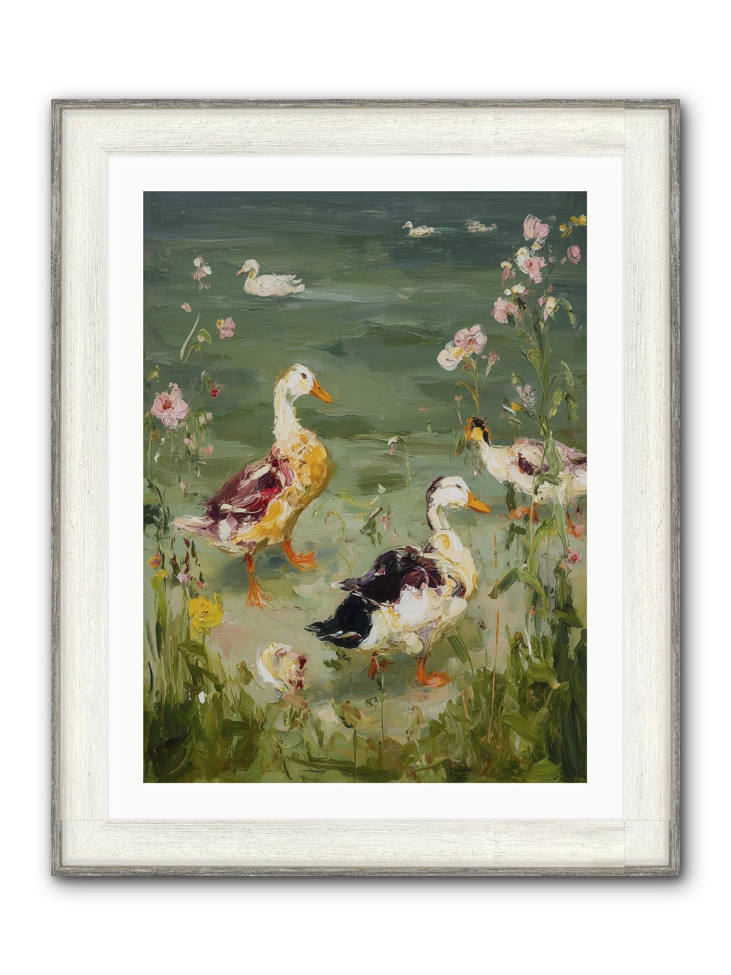 First Summer Framed Print - Driftwood White 24x32