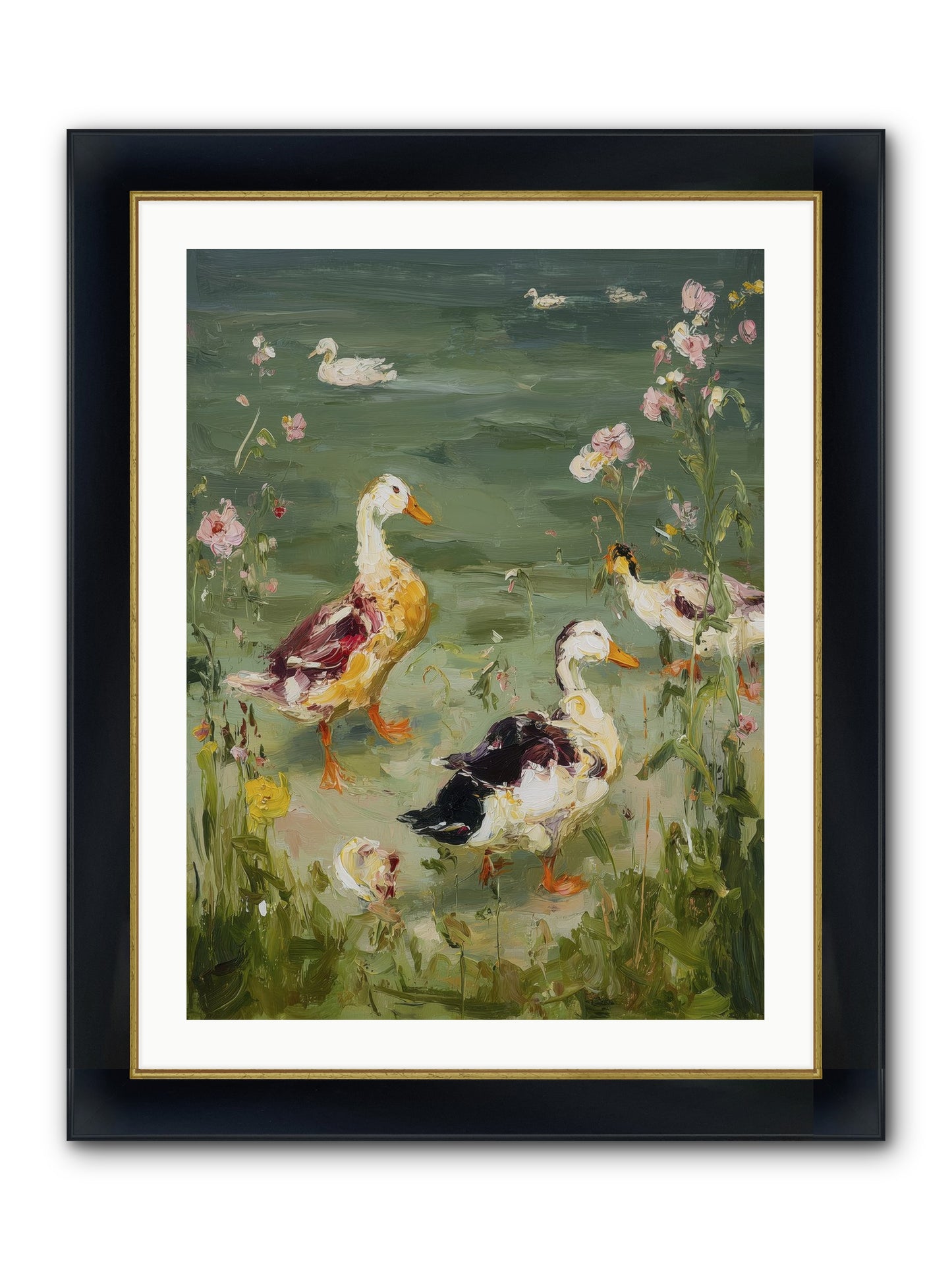 First Summer Framed Print - Wide Black w/Gold 24x32