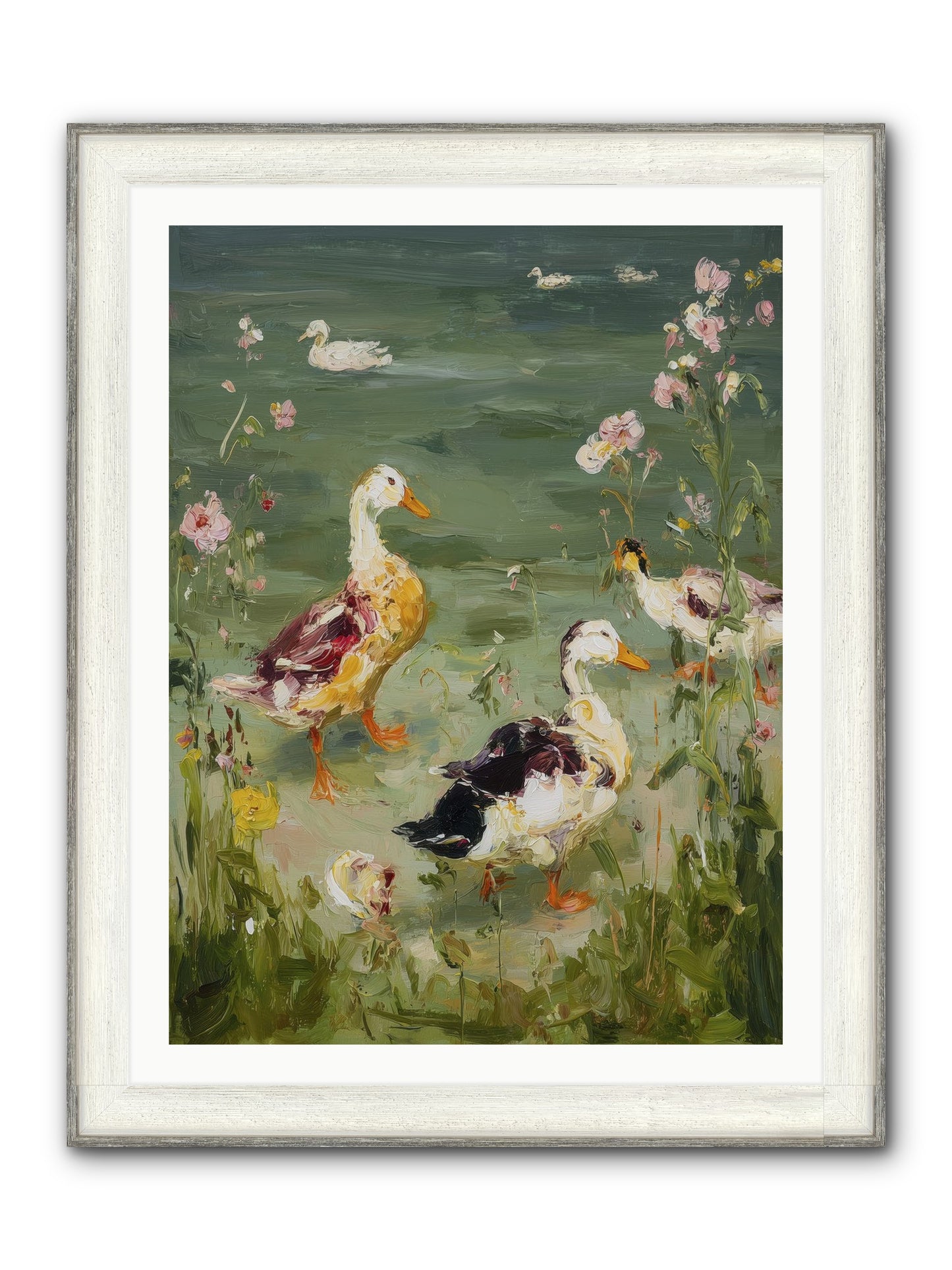 First Summer Framed Print - Driftwood White 30x40