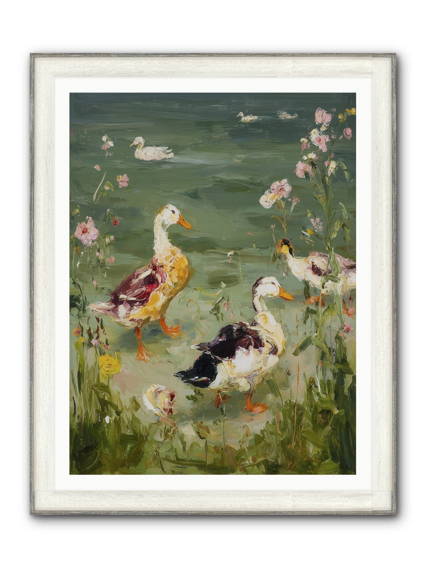 First Summer Framed Print - Driftwood White 36x48