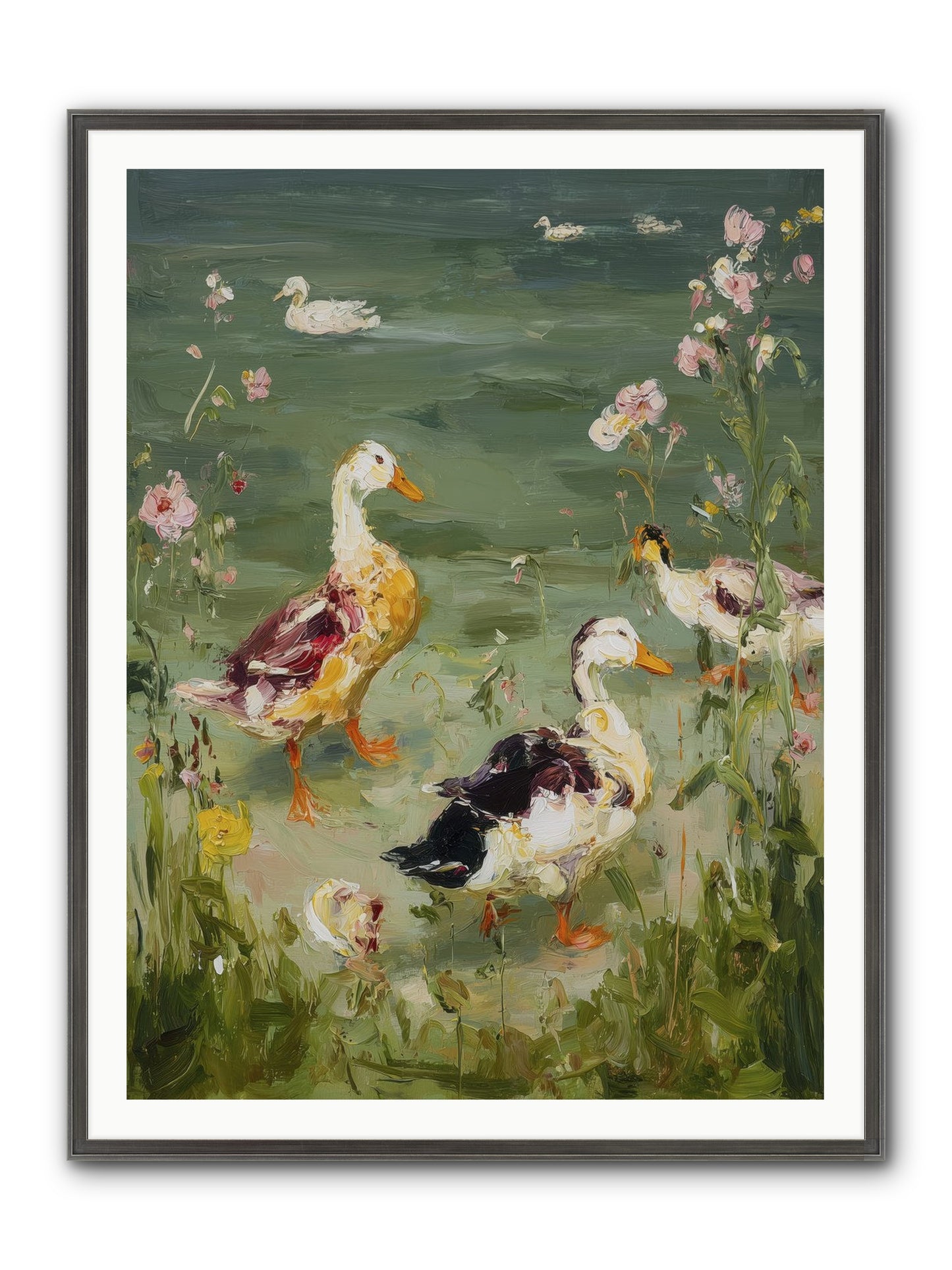 First Summer Framed Print - Slimwoods Black/Silver 36x48
