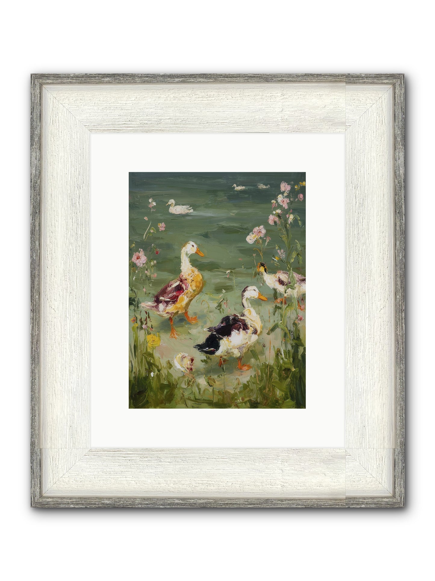 First Summer Framed Print - Driftwood White 9x12