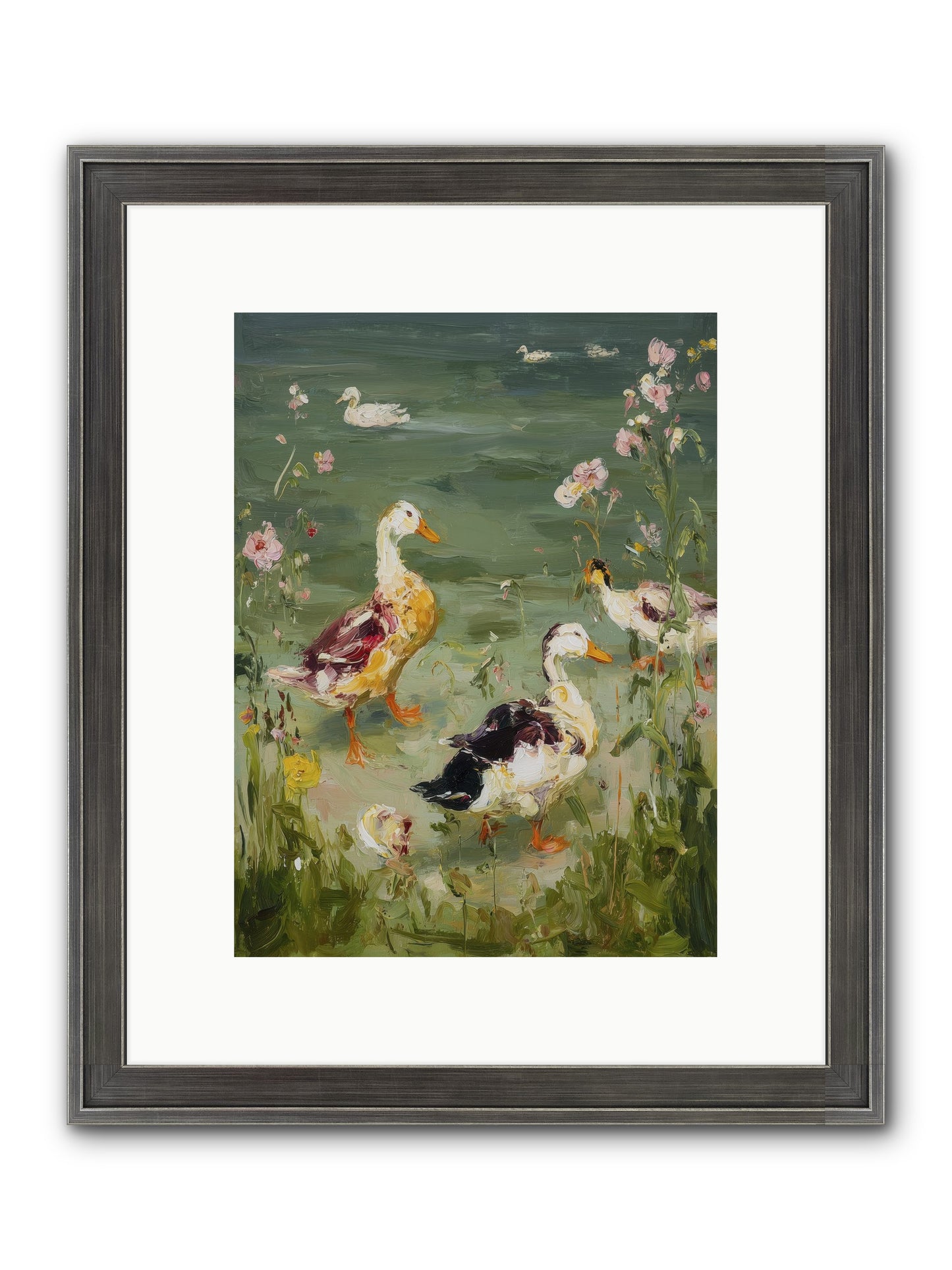 First Summer Framed Print - Slimwoods Black/Silver 9x12