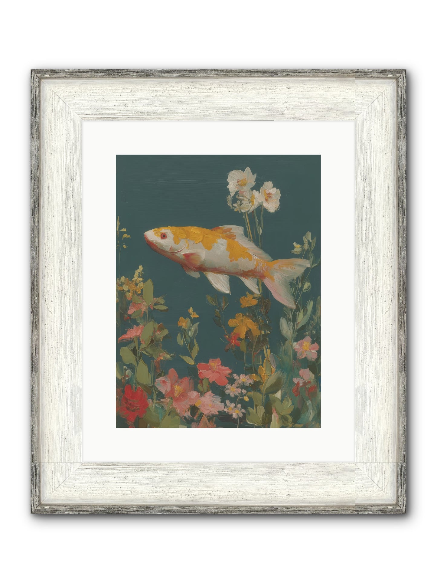 First Waters Framed Print - Driftwood White 12x16