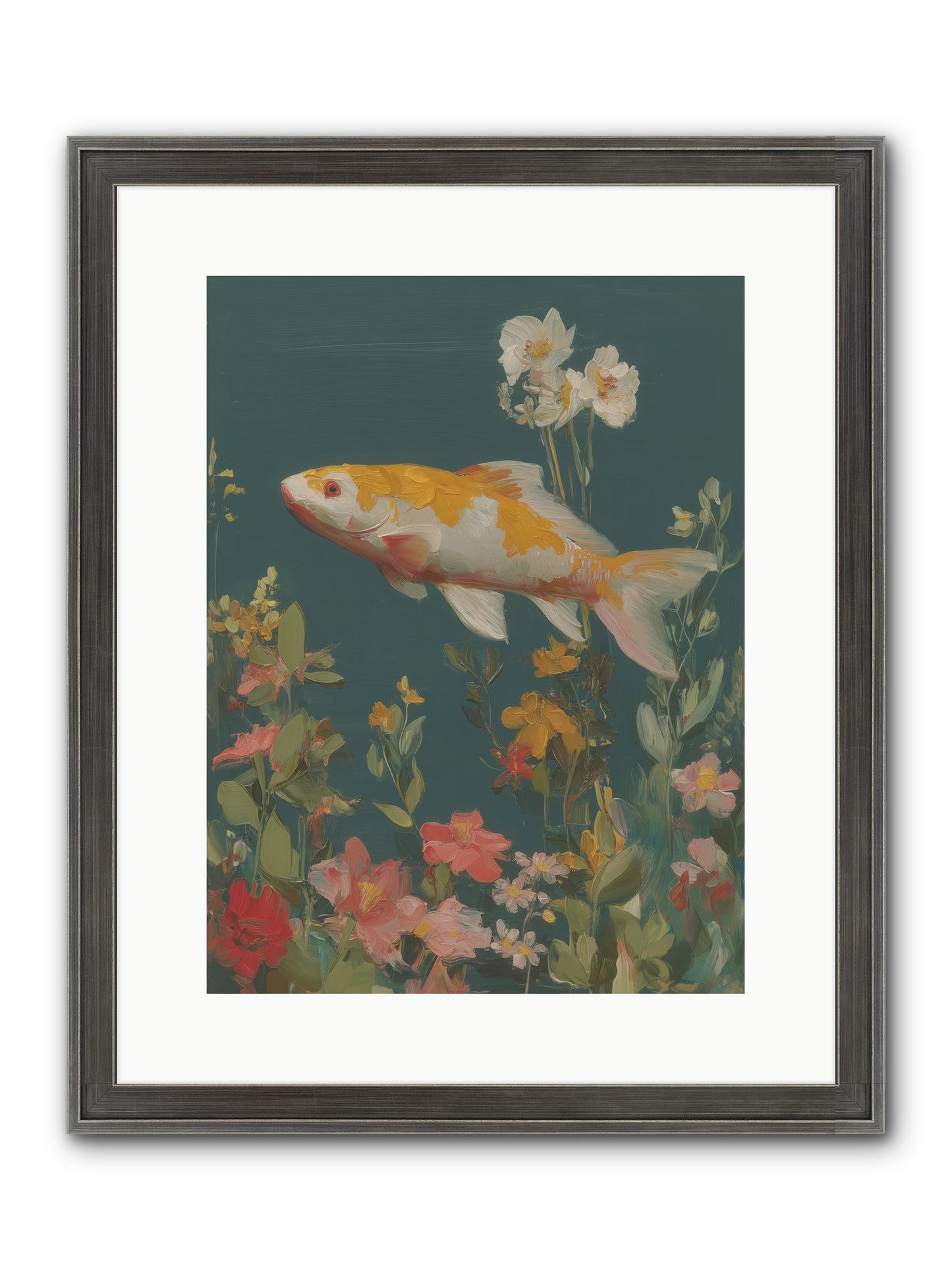 First Waters Framed Print - Slimwoods Black/Silver 12x16