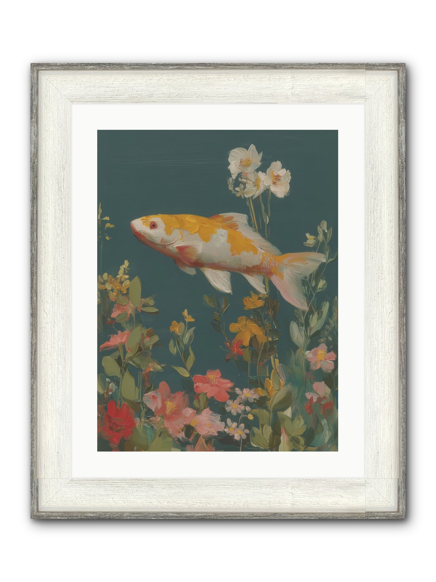 First Waters Framed Print - Driftwood White 18x24