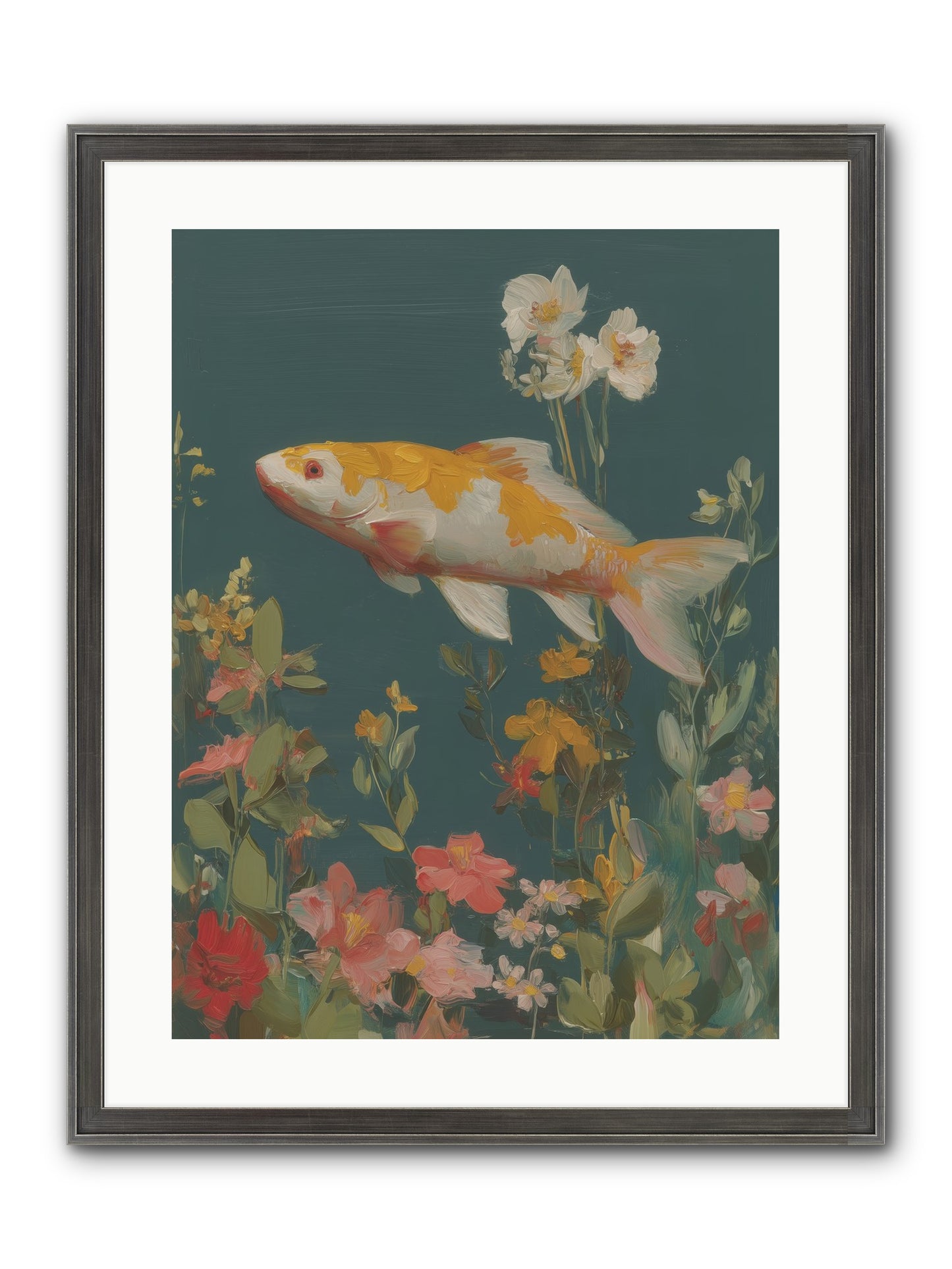 First Waters Framed Print - Slimwoods Black/Silver 18x24