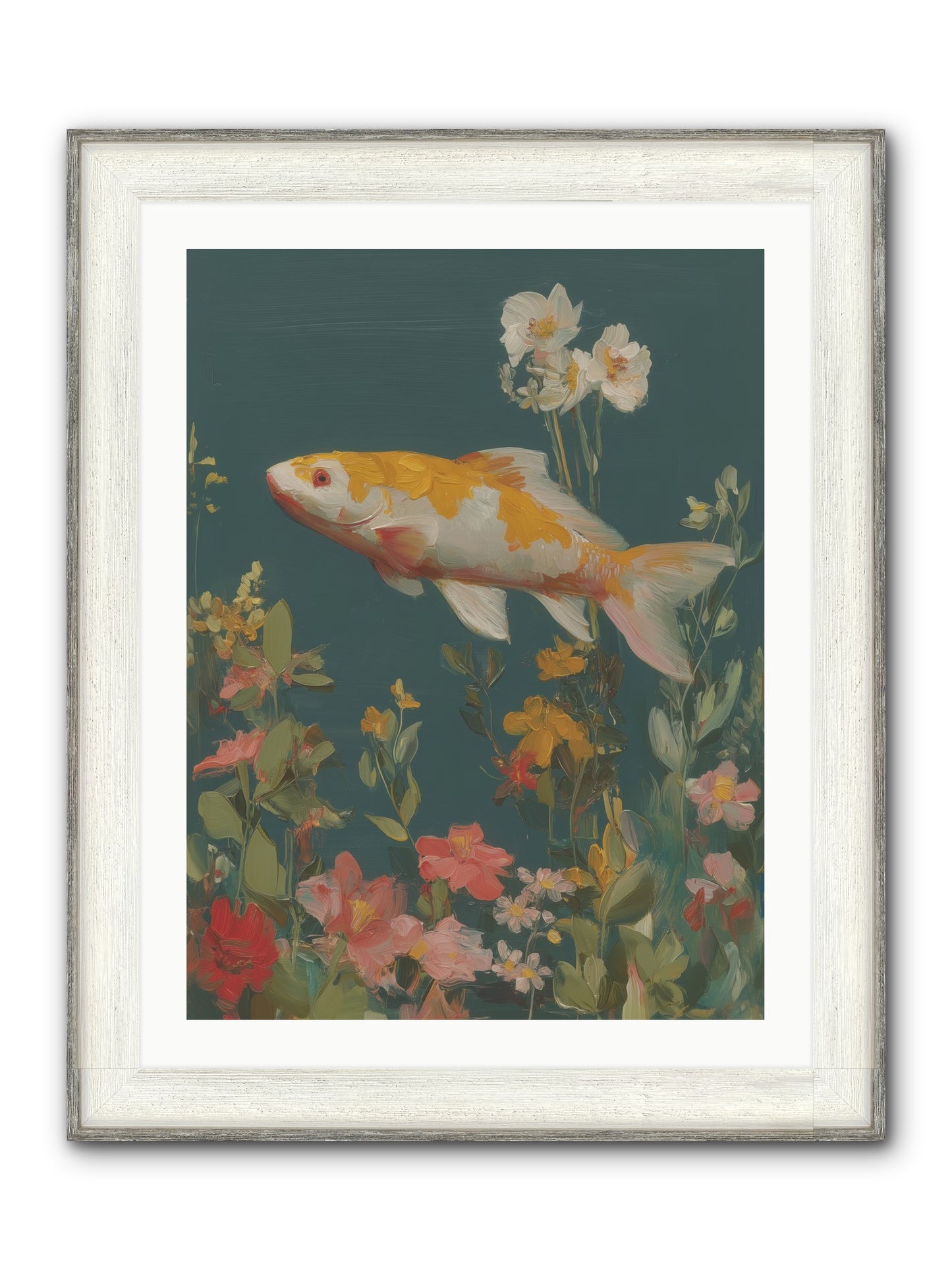First Waters Framed Print - Driftwood White 24x32