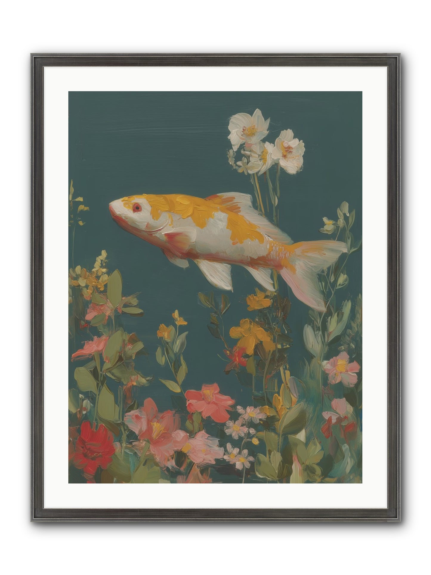 First Waters Framed Print - Slimwoods Black/Silver 24x32