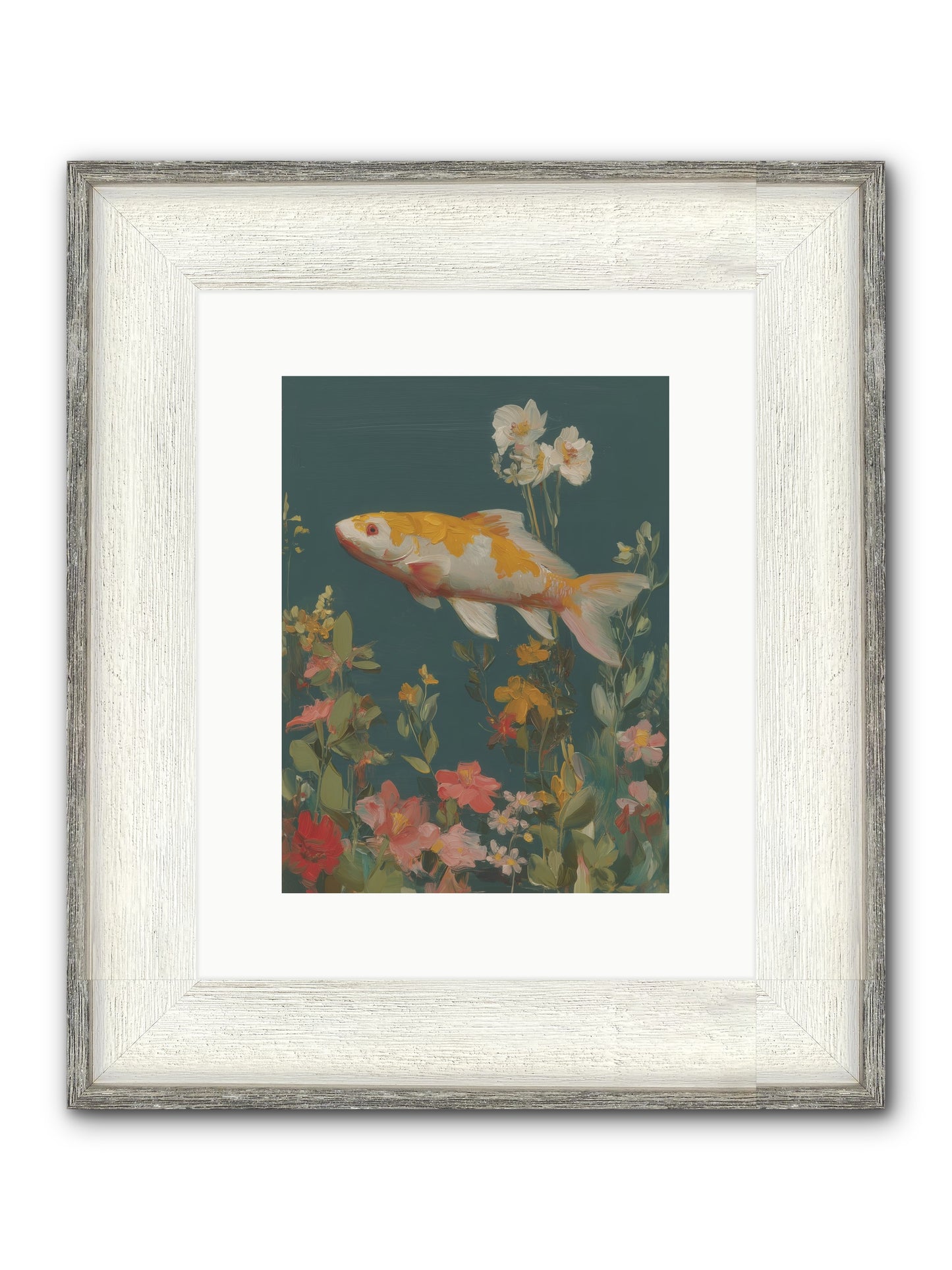 First Waters Framed Print - Driftwood White 9x12