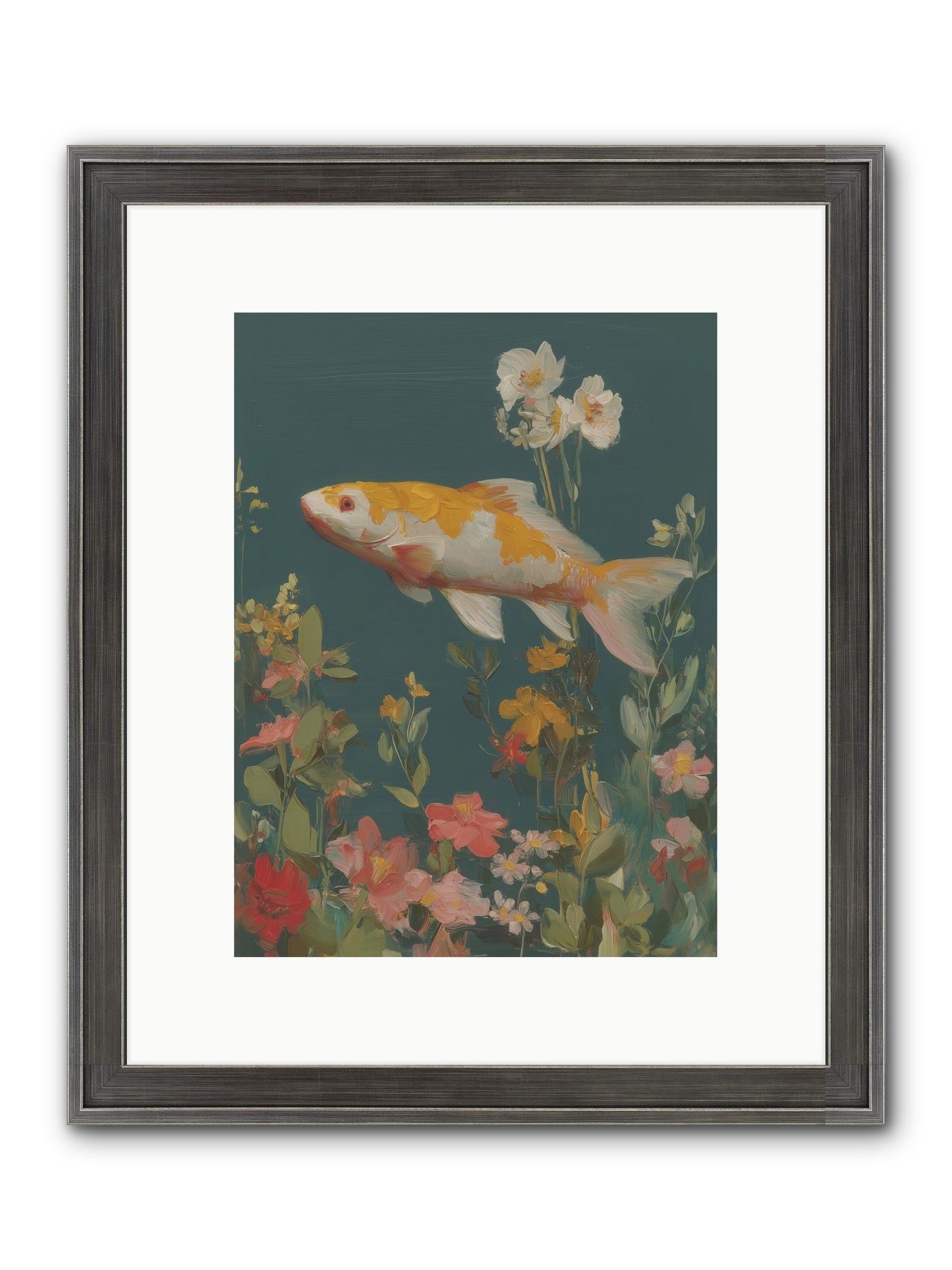 First Waters Framed Print - Slimwoods Black/Silver 9x12