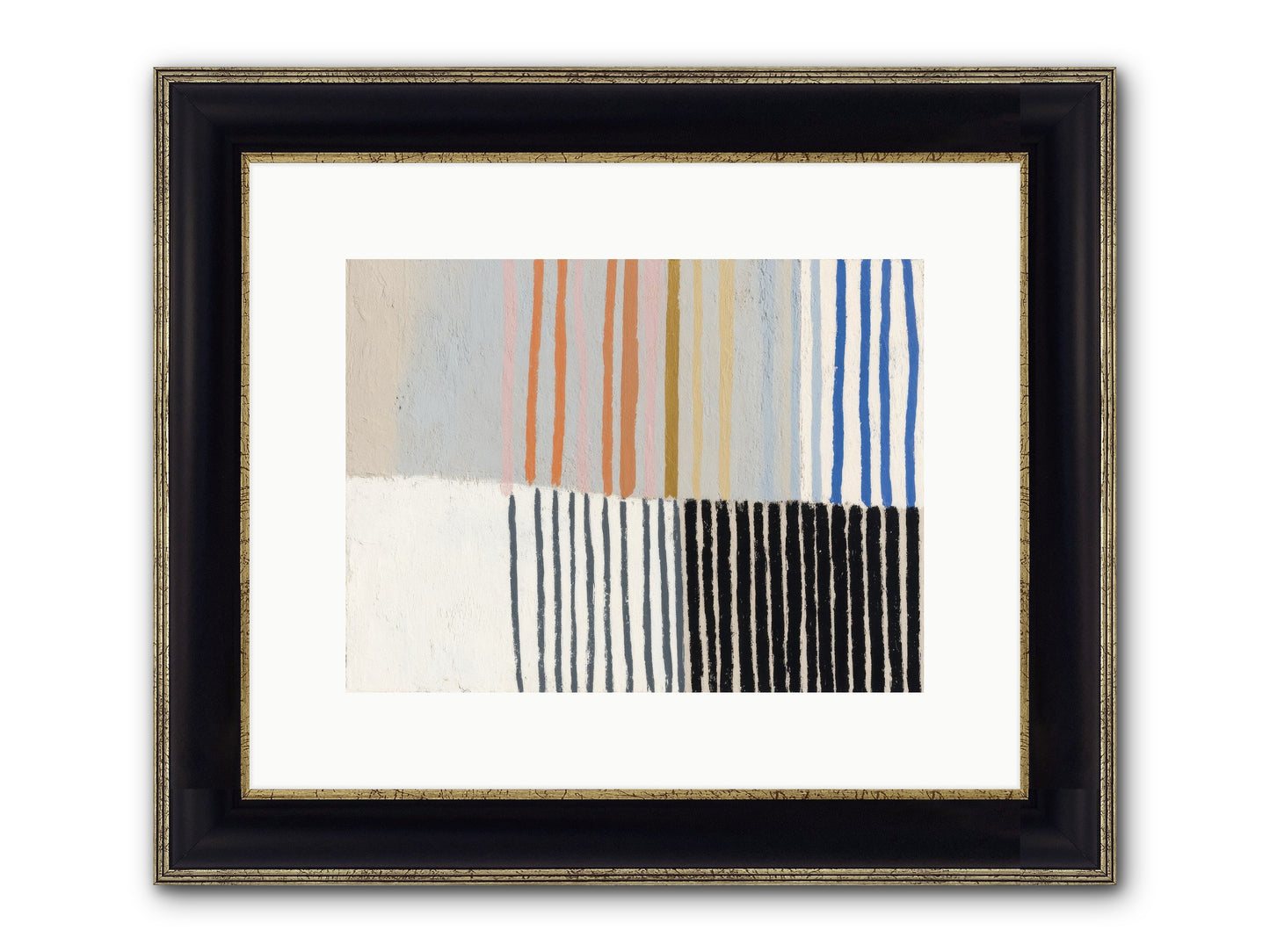 Firth Framed Print - Black & Gold 12x9