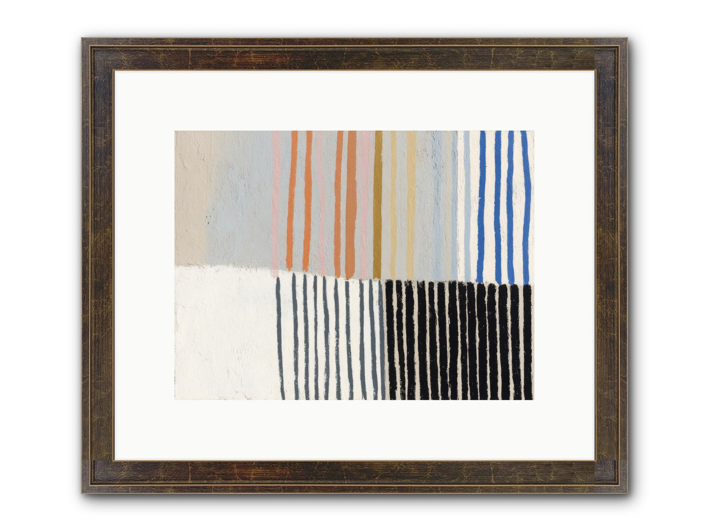 Firth Framed Print - Slimwoods Black/Gold 12x9