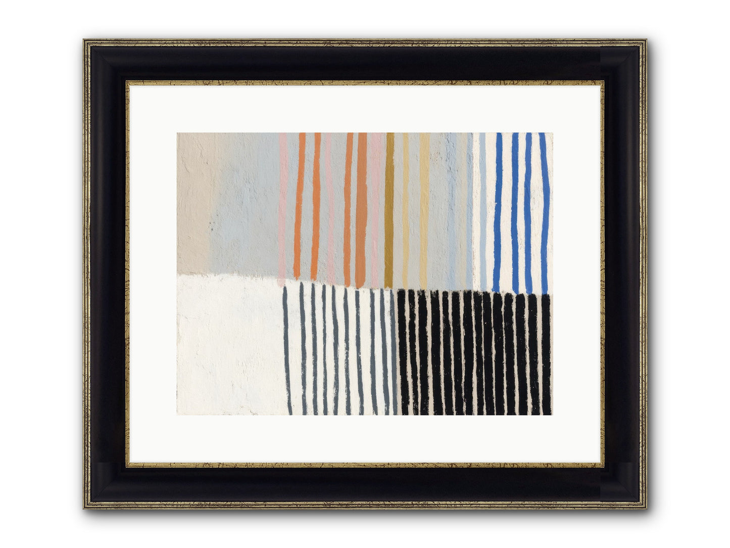 Firth Framed Print - Black & Gold 16x12