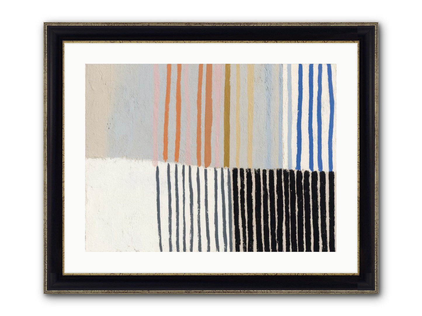 Firth Framed Print - Black & Gold 24x18
