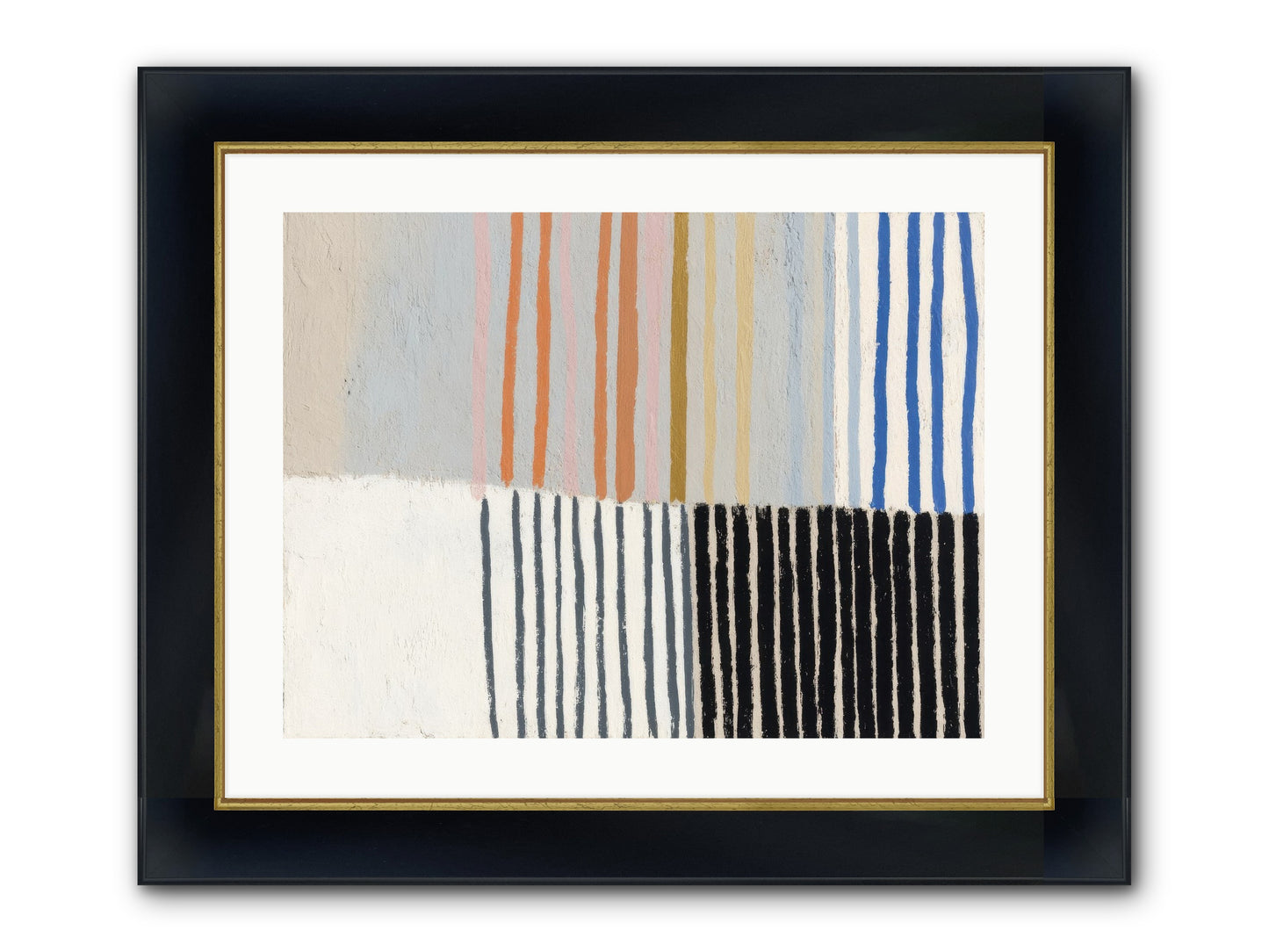 Firth Framed Print - Wide Black w/Gold 24x18