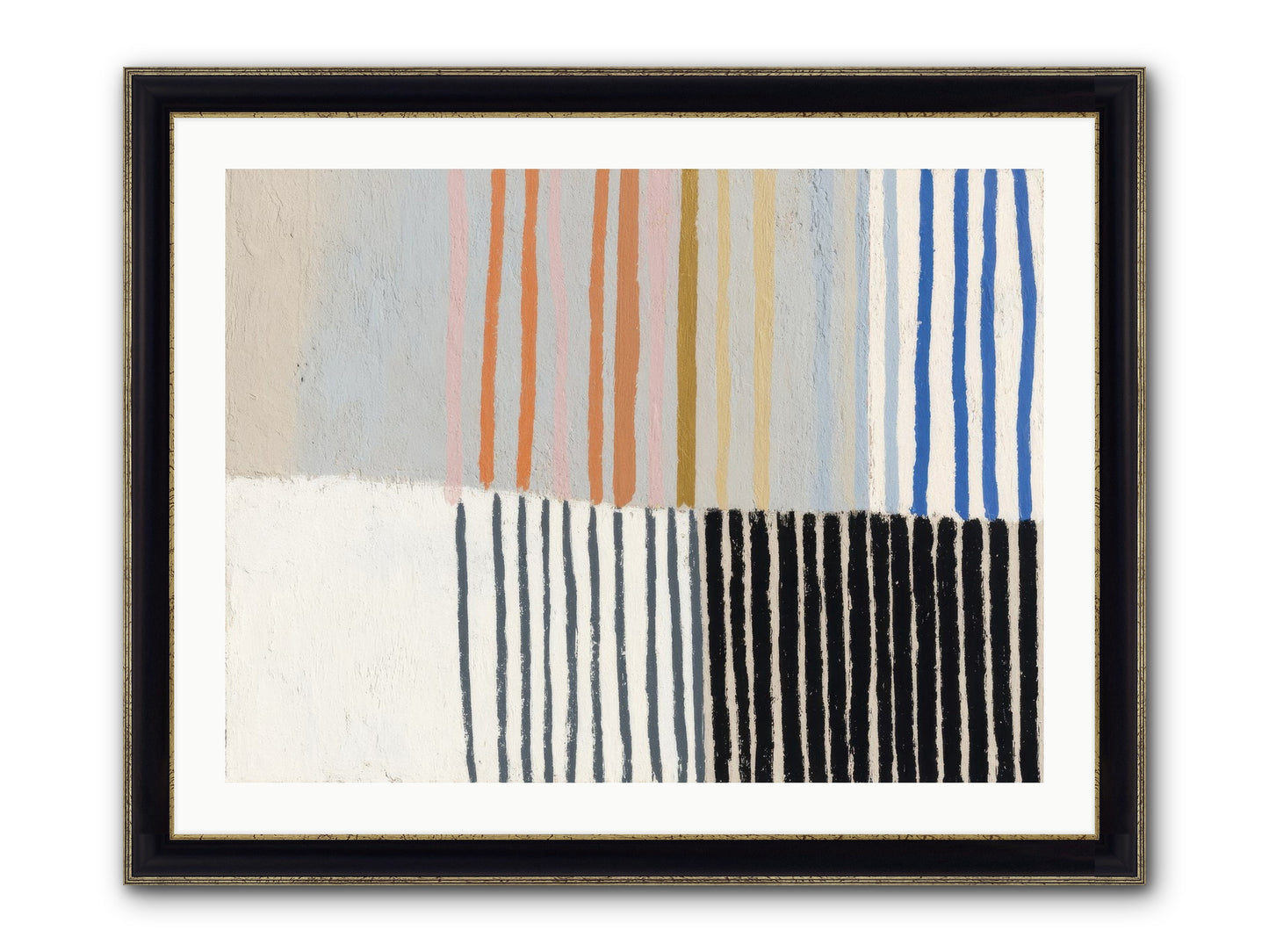 Firth Framed Print - Black & Gold 32x24
