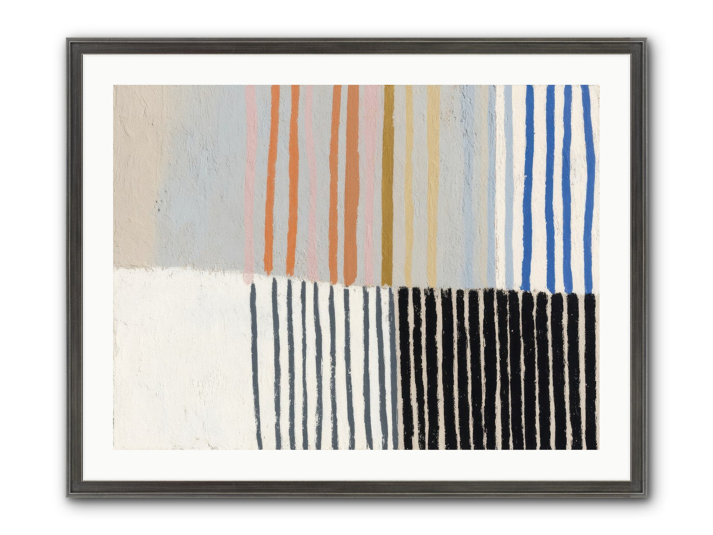 Firth Framed Print - Slimwoods Black/Silver 32x24