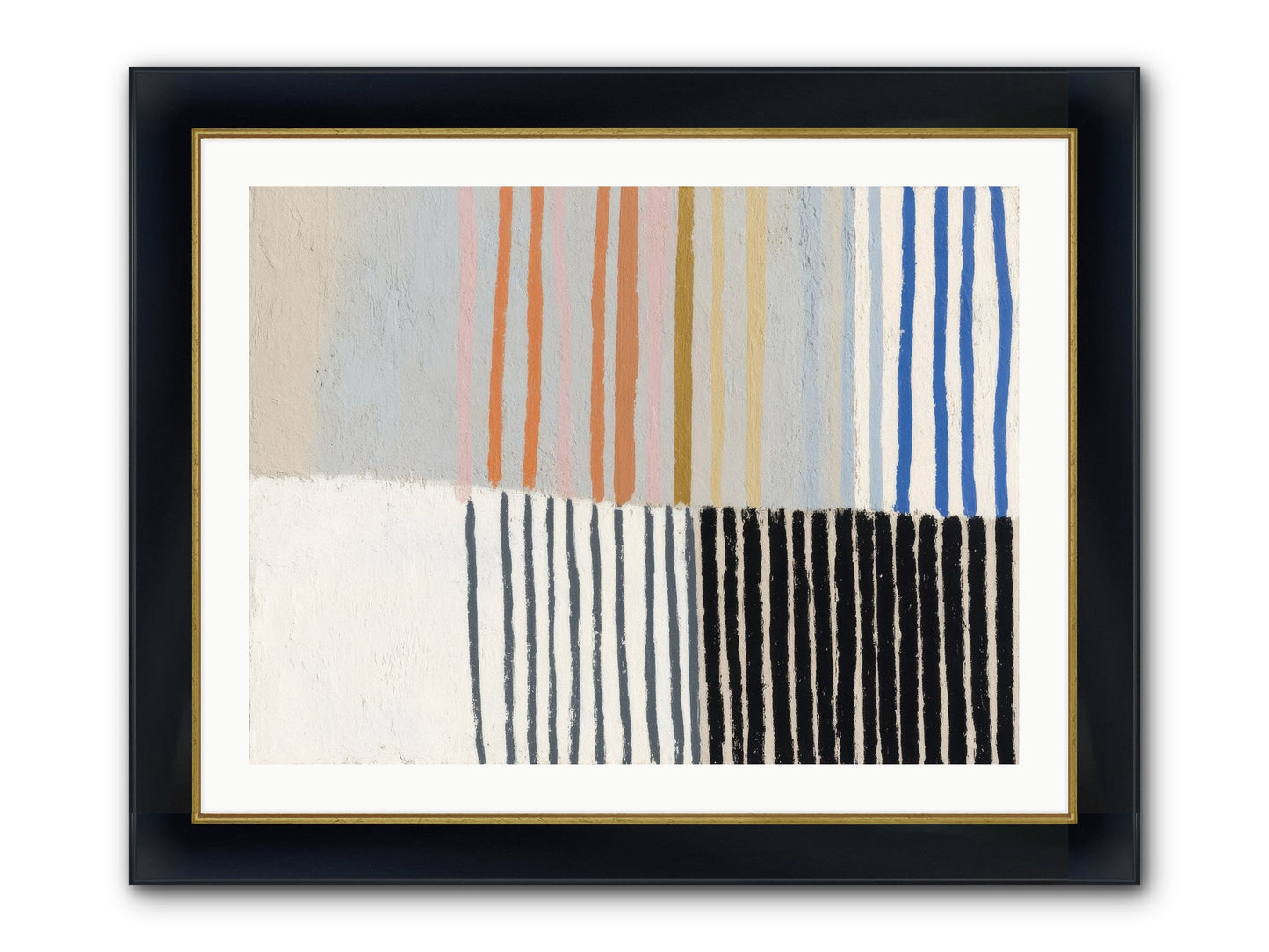 Firth Framed Print - Wide Black w/Gold 32x24