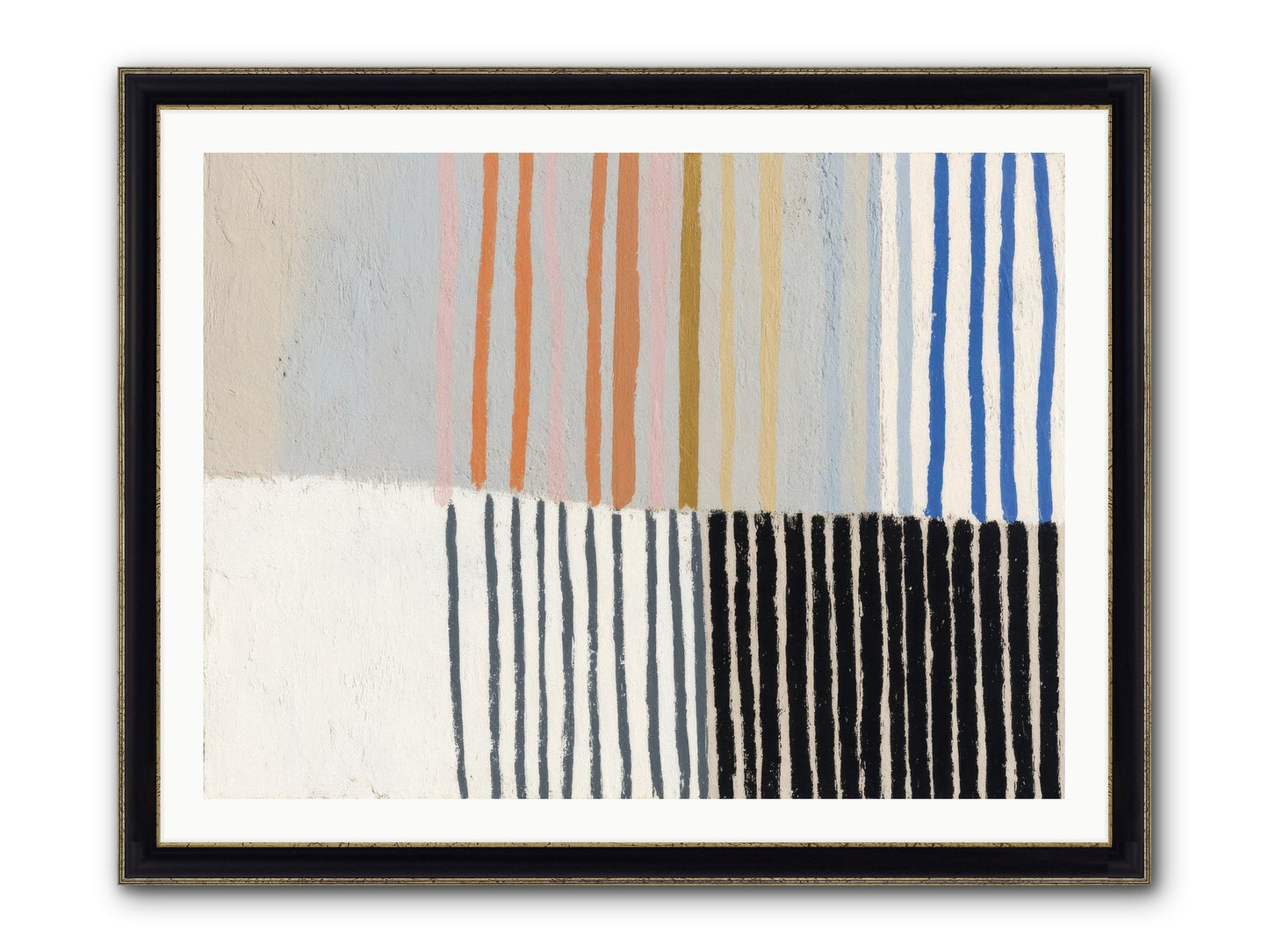 Firth Framed Print - Black & Gold 40x30