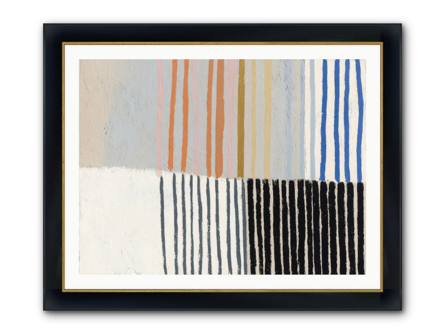 Firth Framed Print - Wide Black w/Gold 40x30