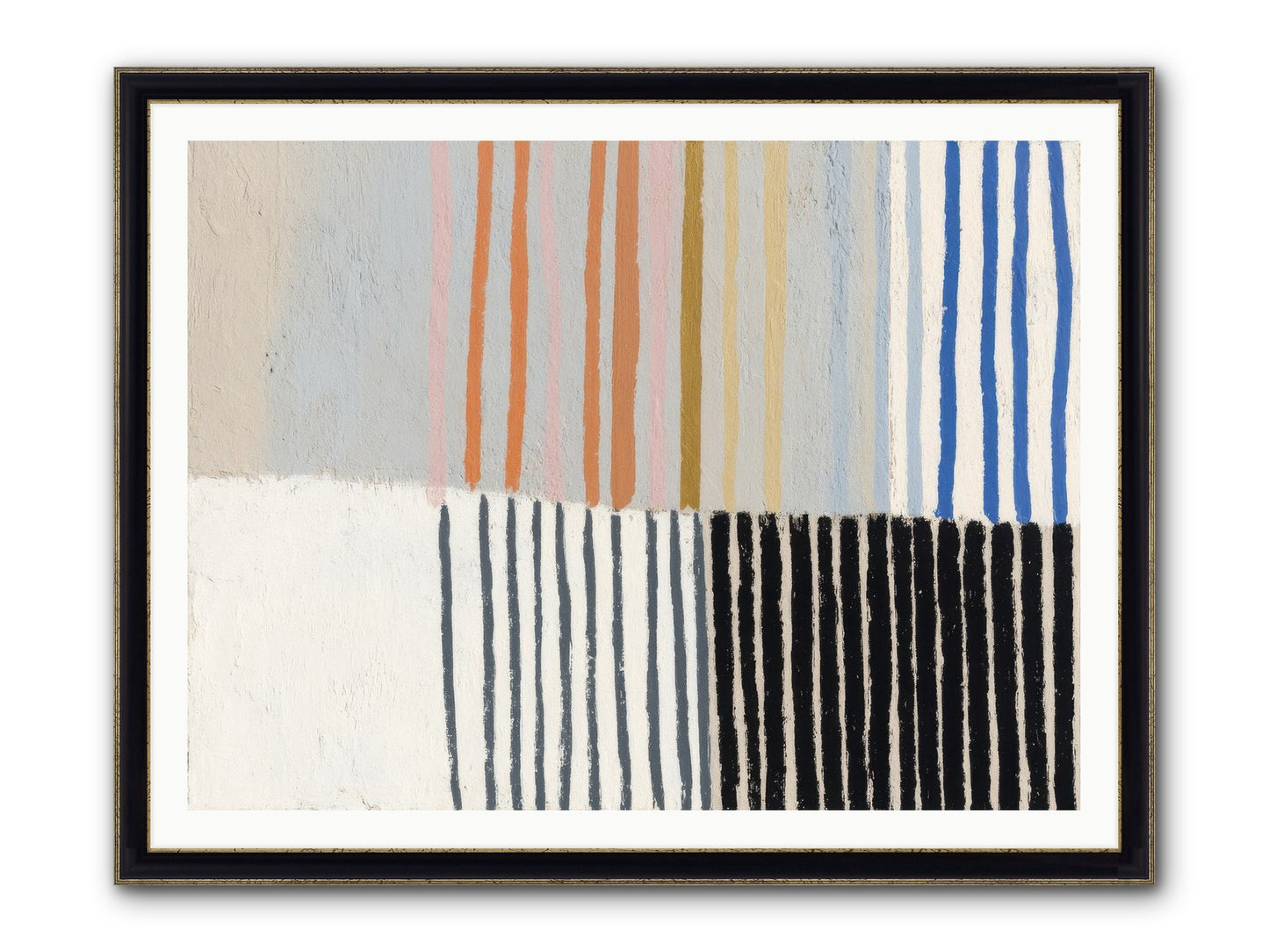 Firth Framed Print - Black & Gold 48x36