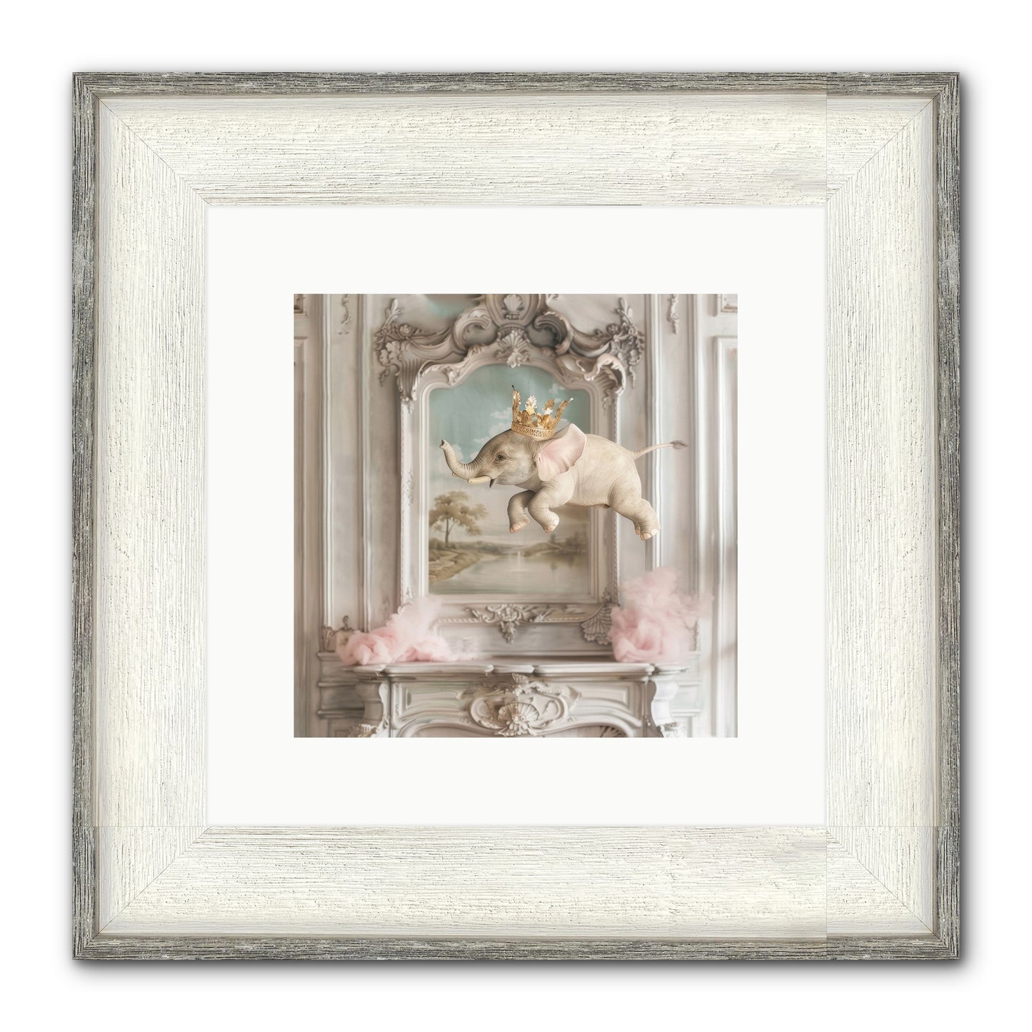 Fitzroy Framed Print - Driftwood White 10x10