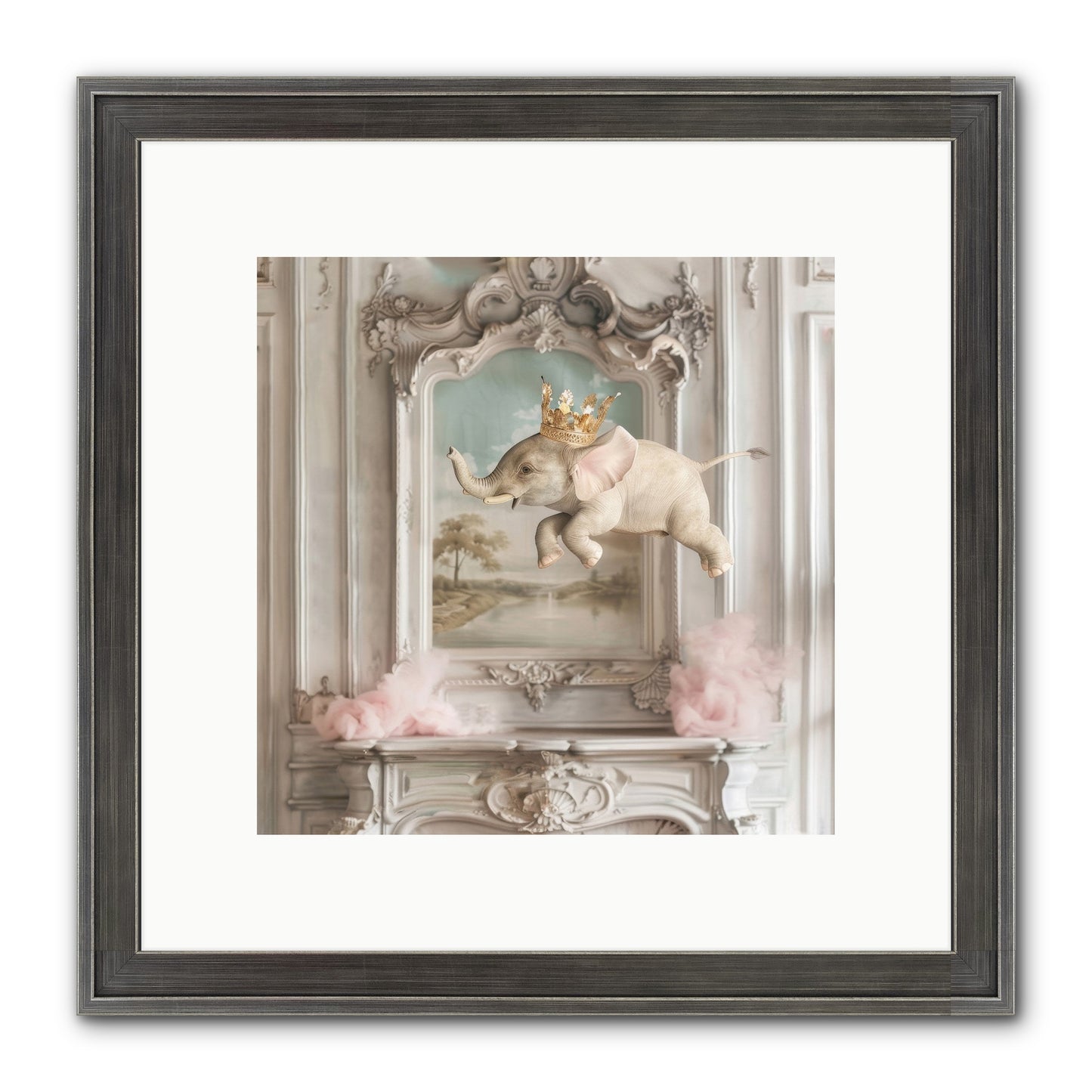 Fitzroy Framed Print - Slimwoods Black/Silver 10x10