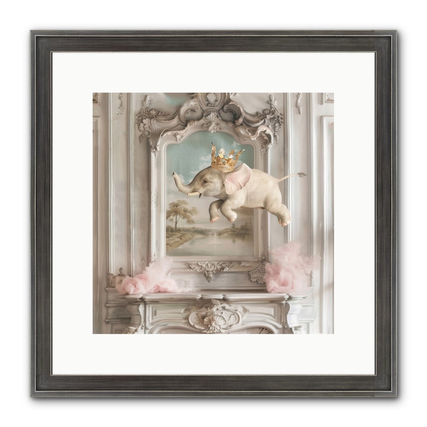 Fitzroy Framed Print - Slimwoods Black/Silver 12x12