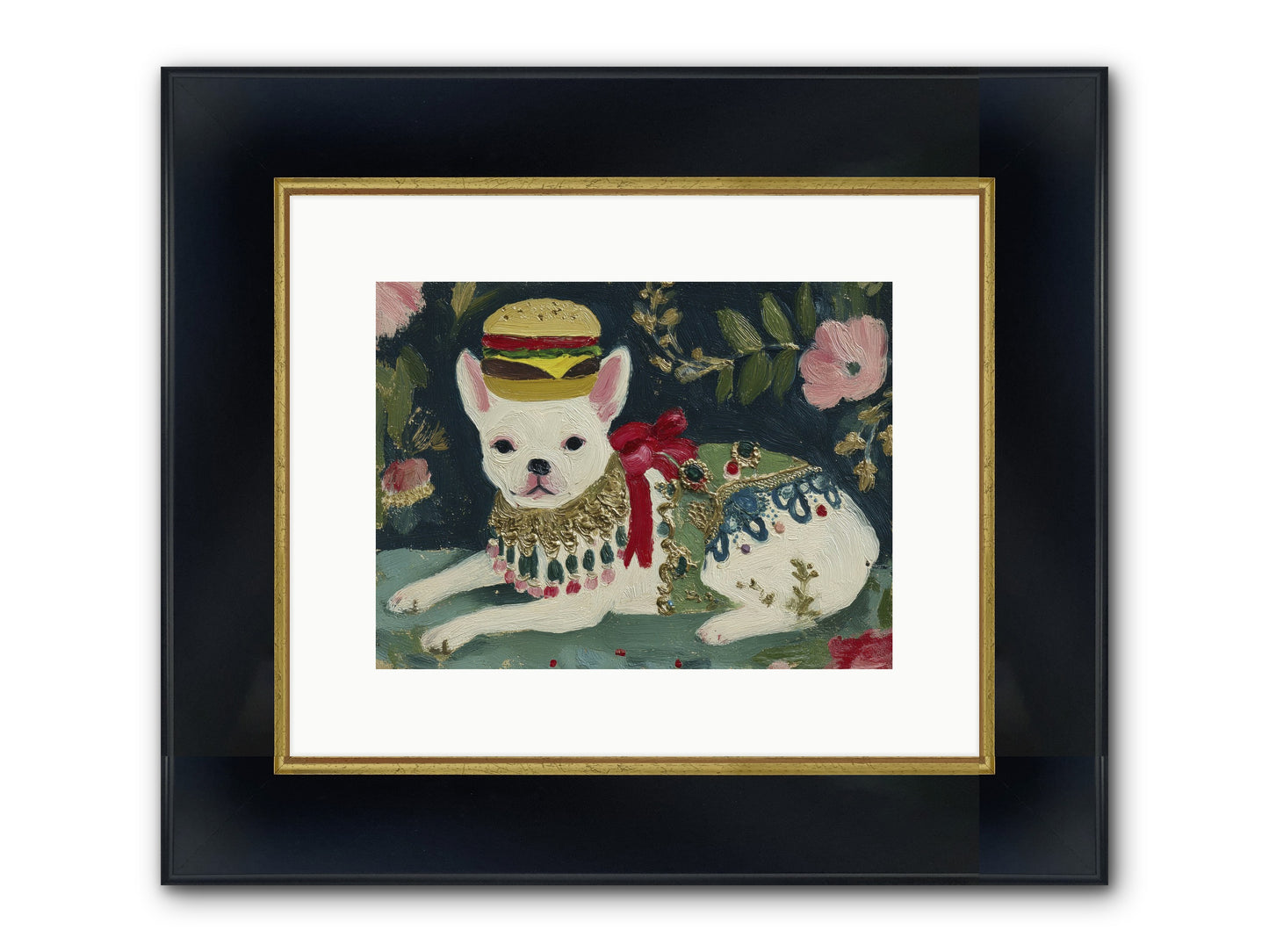 Flecks Of Moonbeam Joy Framed Print - Wide Black w/Gold 12x9