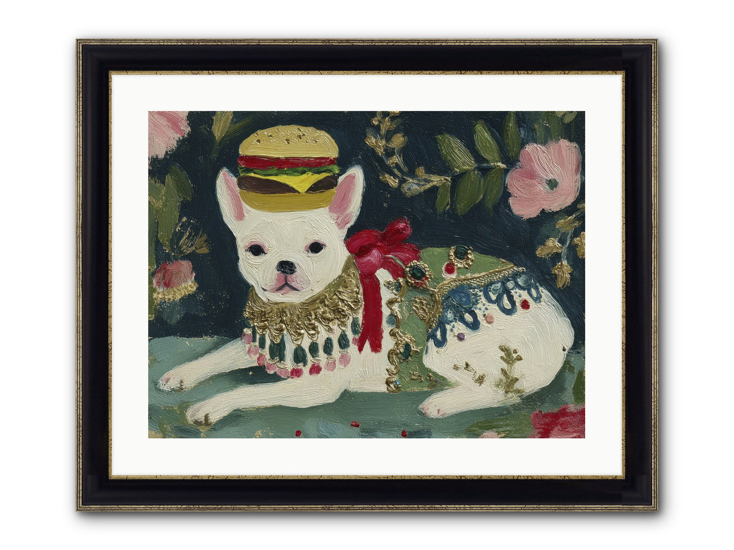 Flecks Of Moonbeam Joy Framed Print - Black & Gold 24x18