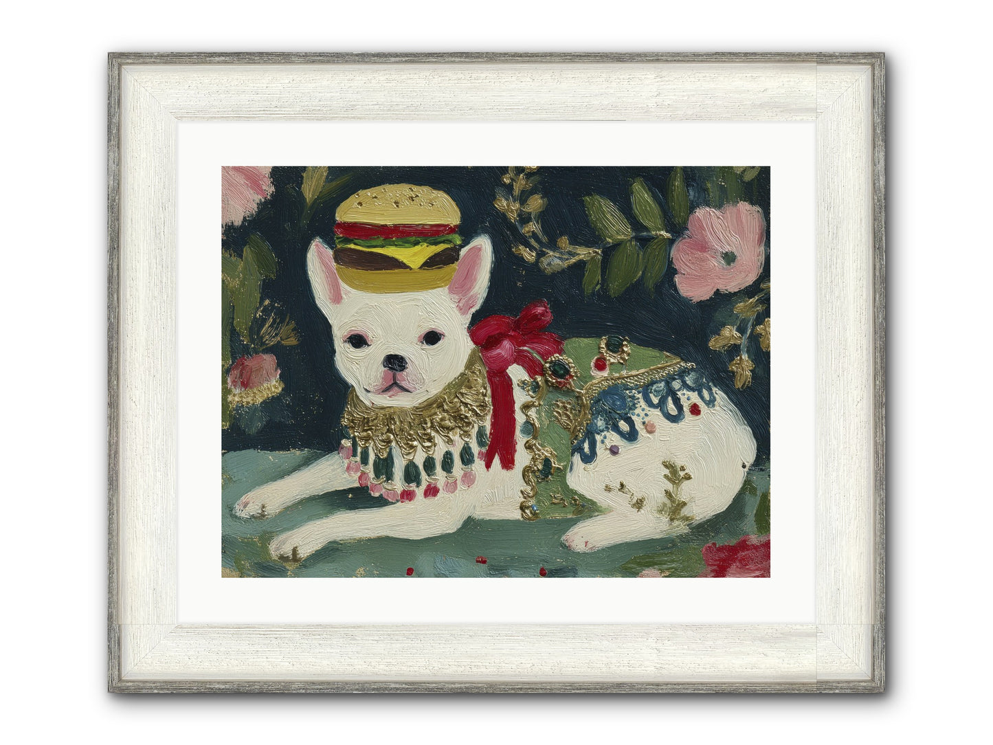 Flecks Of Moonbeam Joy Framed Print - Driftwood White 24x18