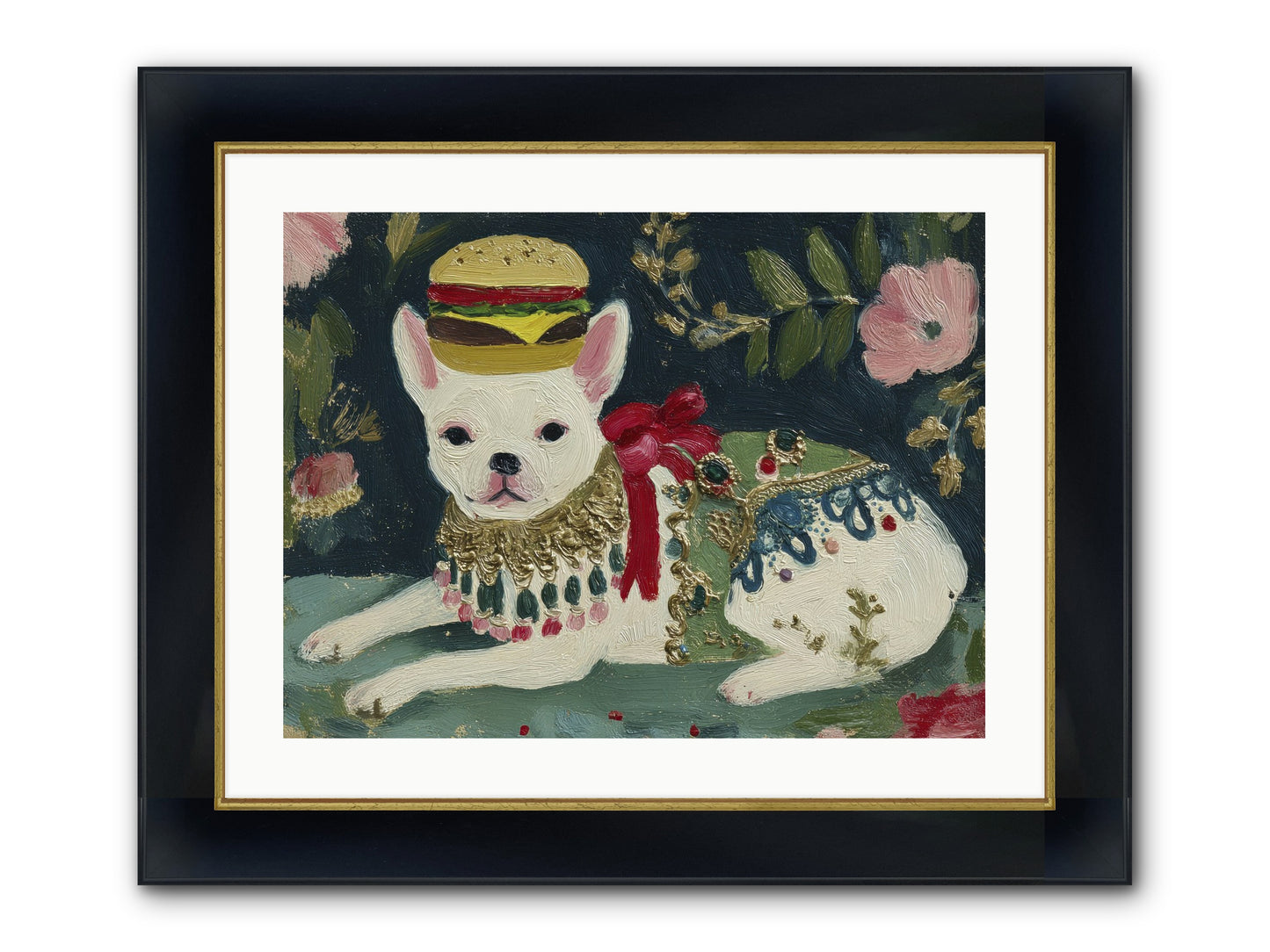 Flecks Of Moonbeam Joy Framed Print - Wide Black w/Gold 24x18