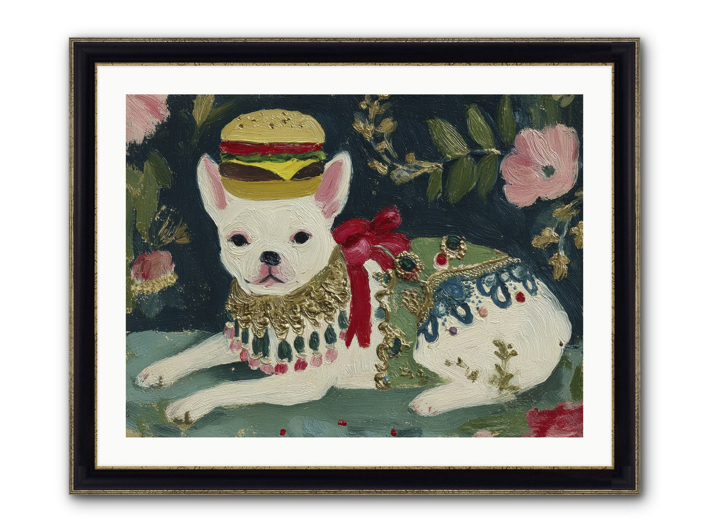 Flecks Of Moonbeam Joy Framed Print - Black & Gold 32x24