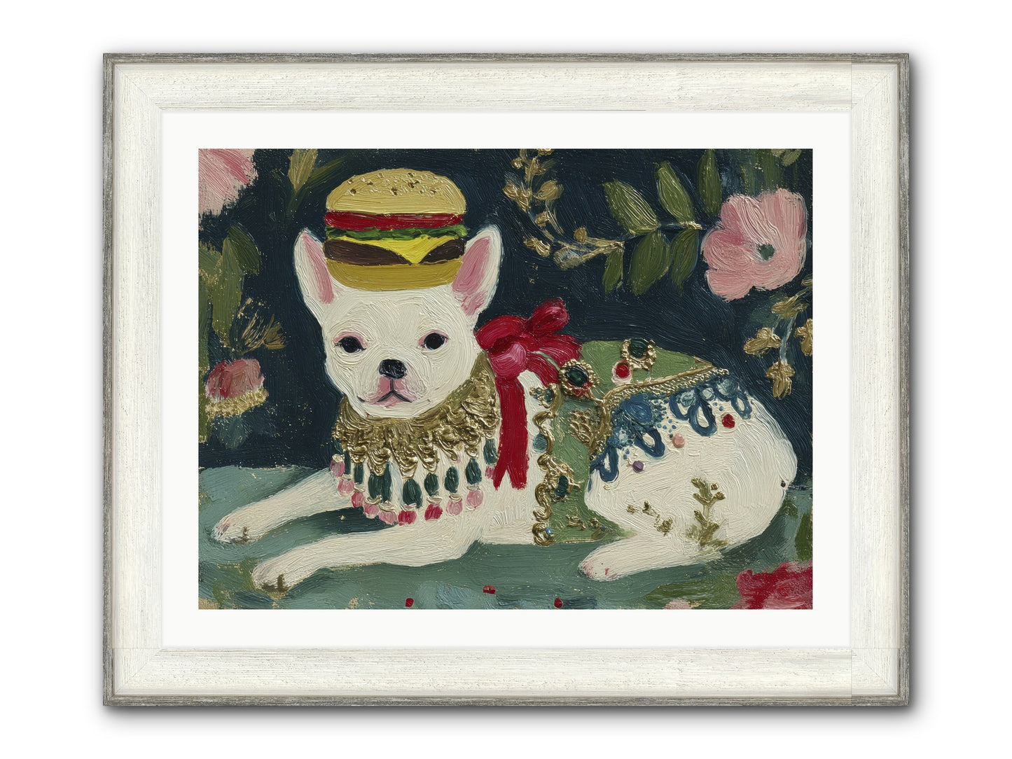 Flecks Of Moonbeam Joy Framed Print - Driftwood White 32x24