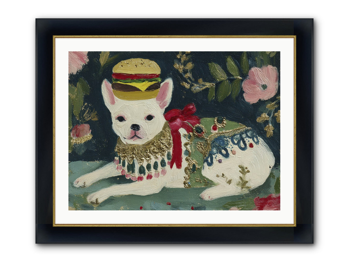 Flecks Of Moonbeam Joy Framed Print - Wide Black w/Gold 32x24