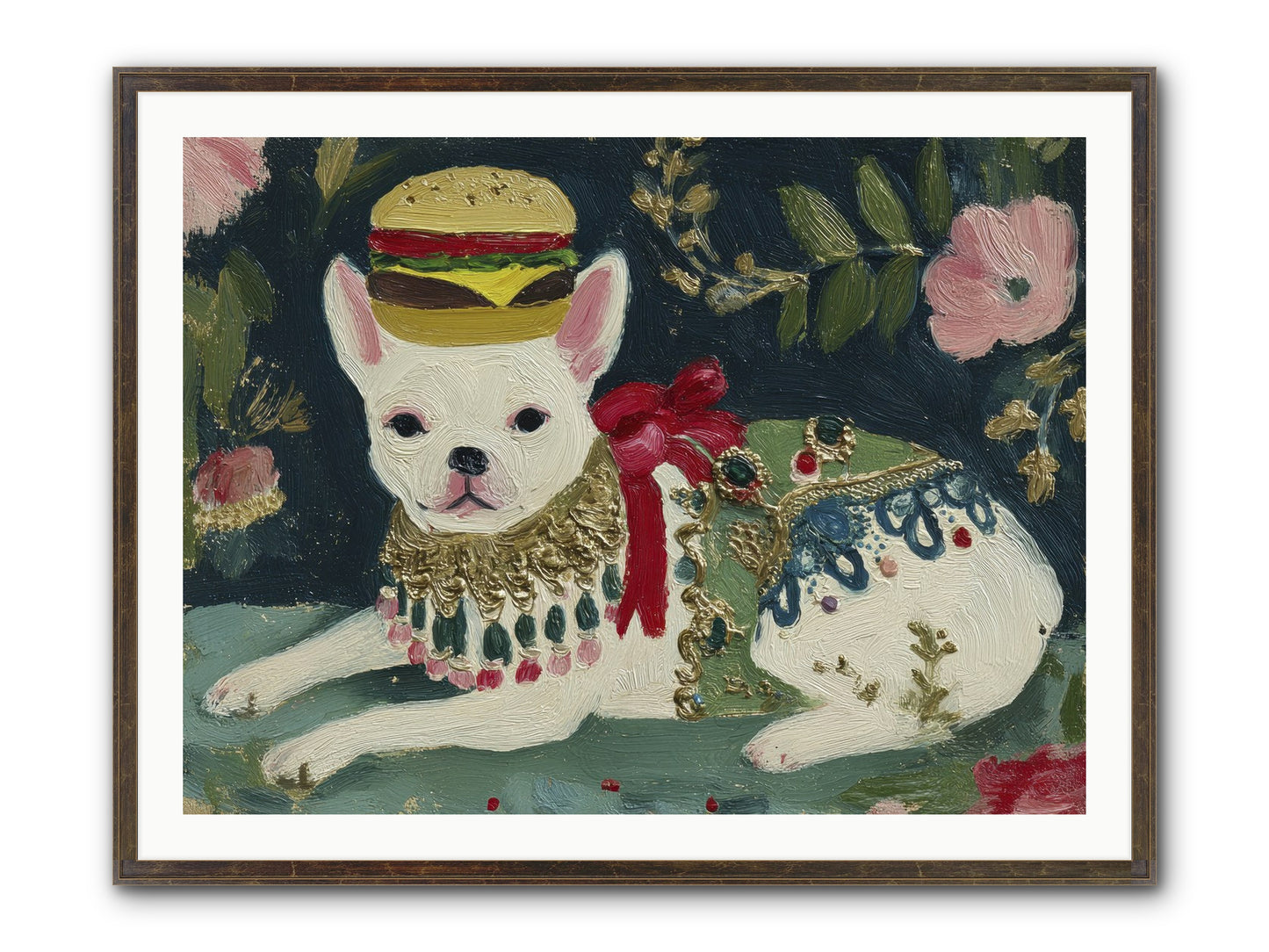 Flecks Of Moonbeam Joy Framed Print - Slimwoods Black/Gold 40x30