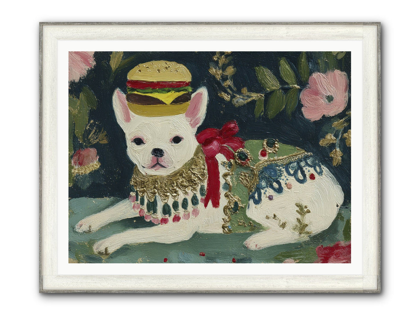 Flecks Of Moonbeam Joy Framed Print - Driftwood White 48x36