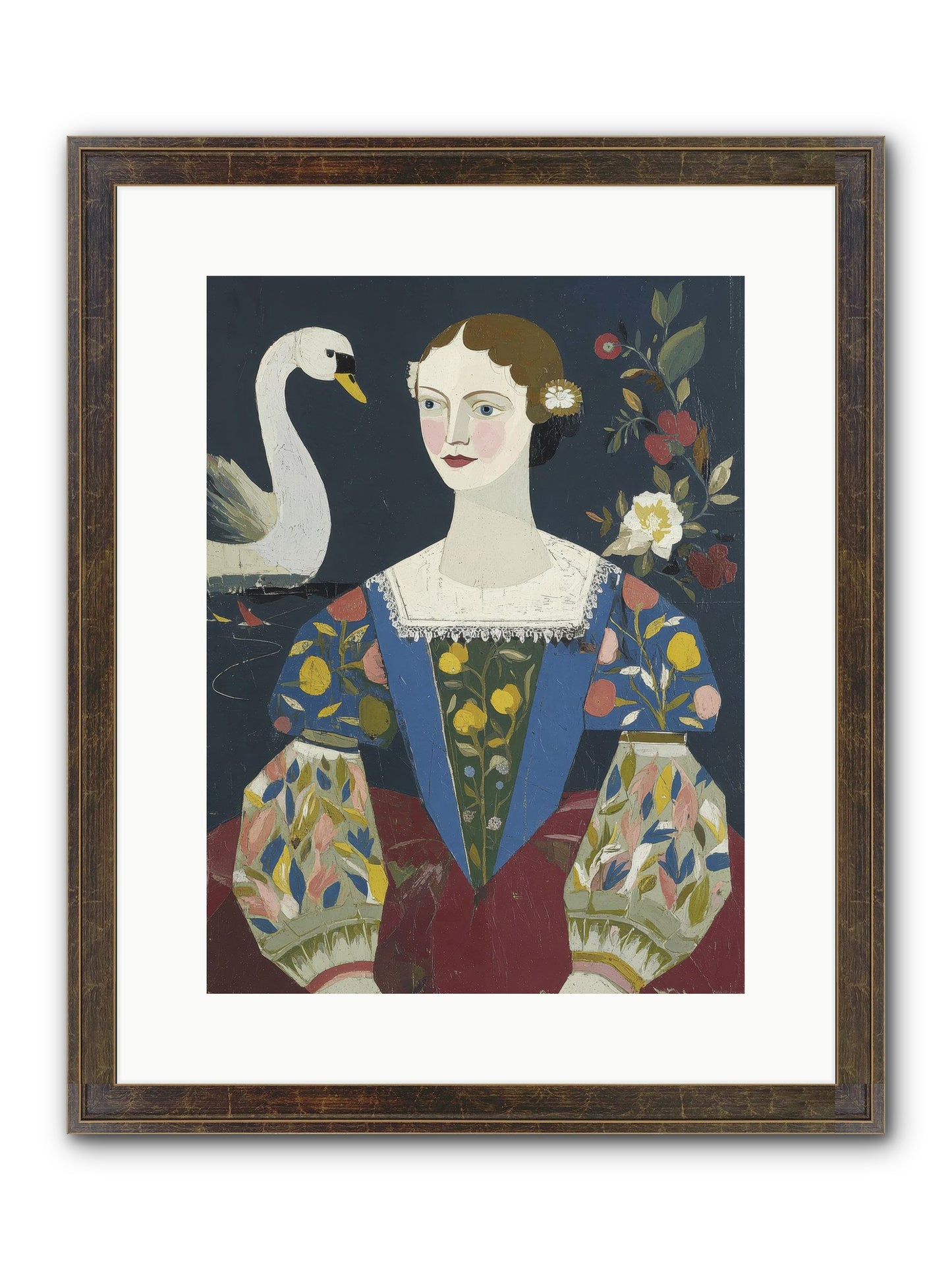 Fleeting Things Framed Print - Slimwoods Black/Gold 12x16