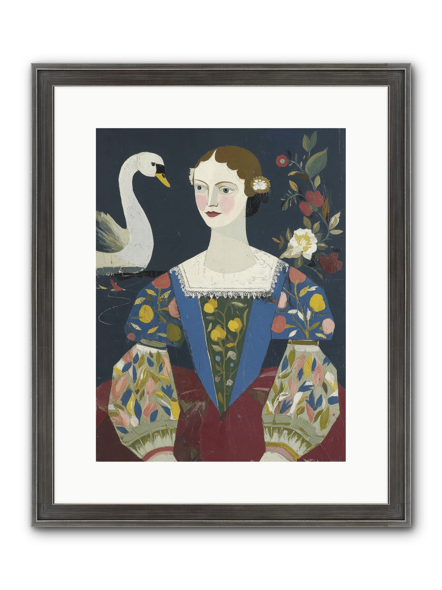 Fleeting Things Framed Print - Slimwoods Black/Silver 12x16