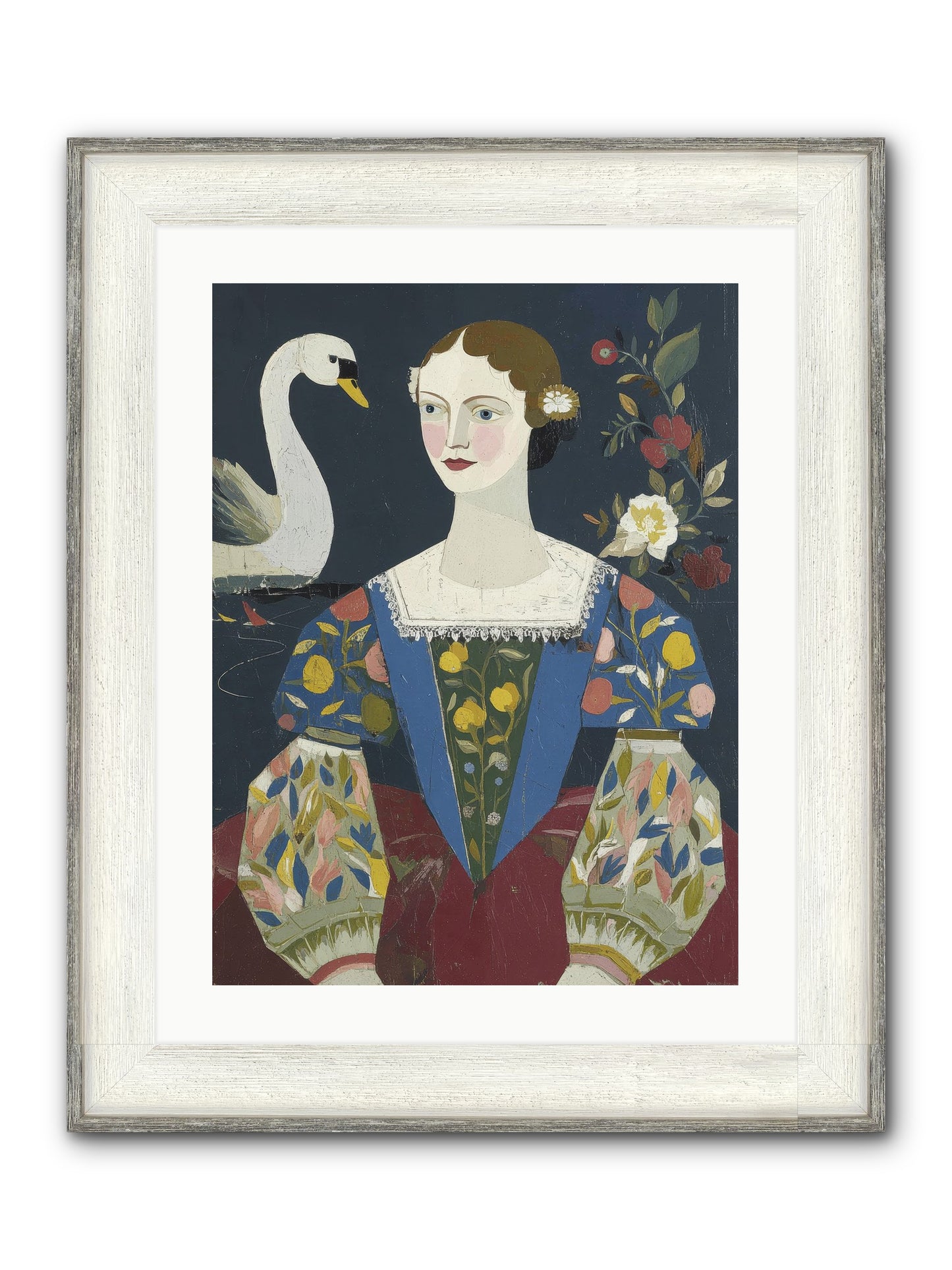 Fleeting Things Framed Print - Driftwood White 18x24