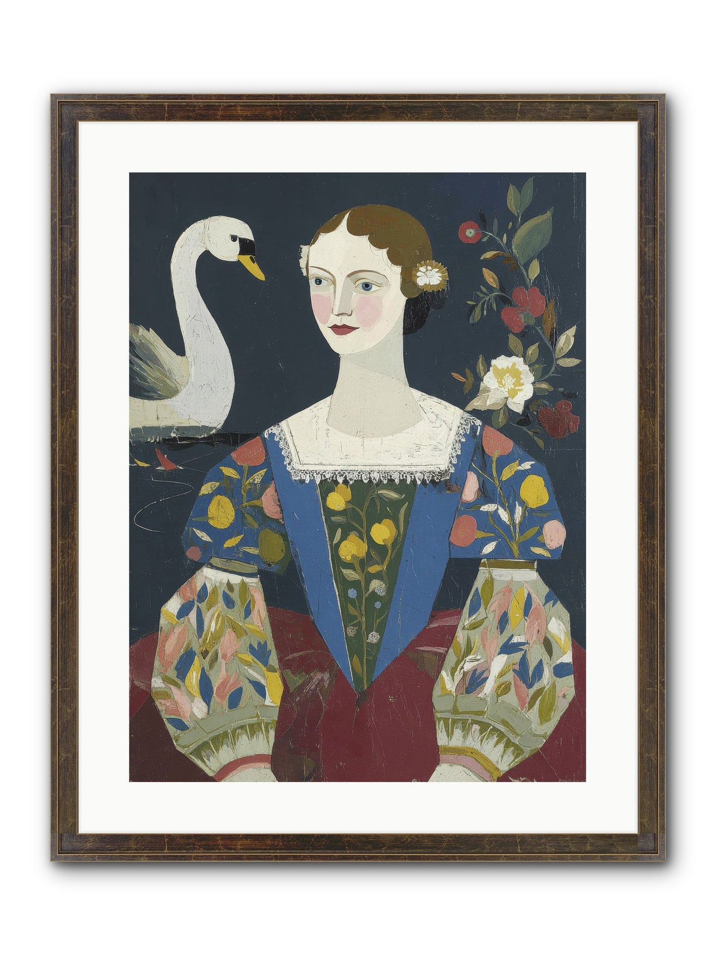 Fleeting Things Framed Print - Slimwoods Black/Gold 18x24
