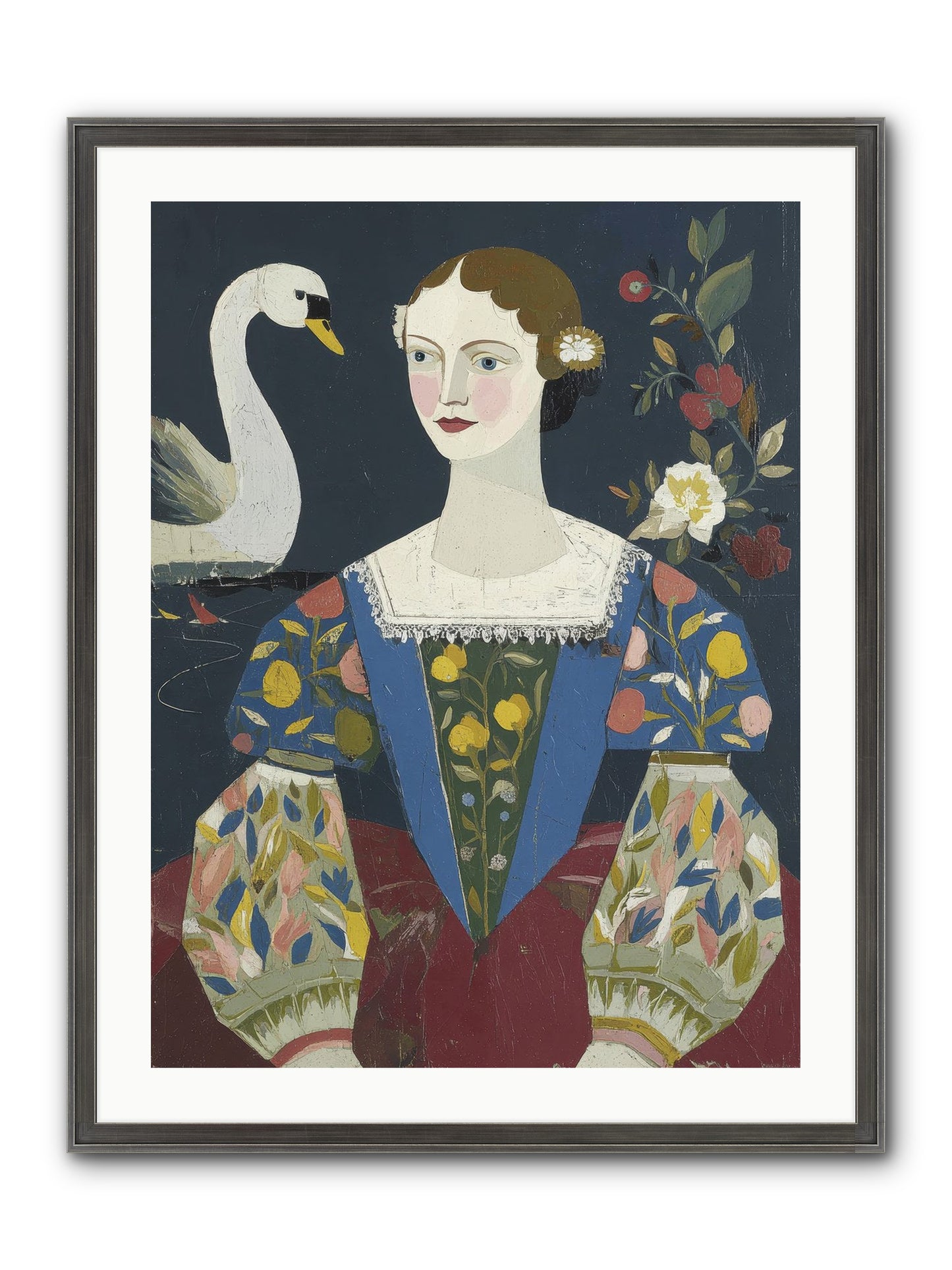 Fleeting Things Framed Print - Slimwoods Black/Silver 24x32