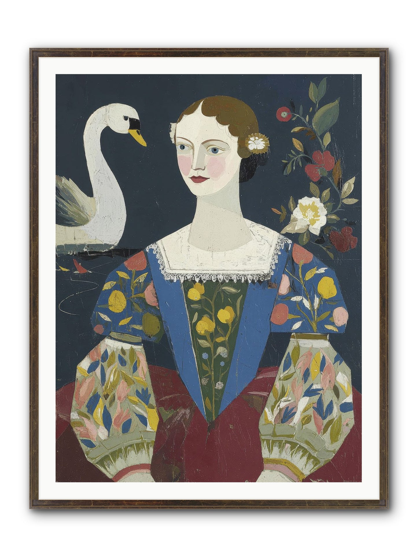 Fleeting Things Framed Print - Slimwoods Black/Gold 36x48