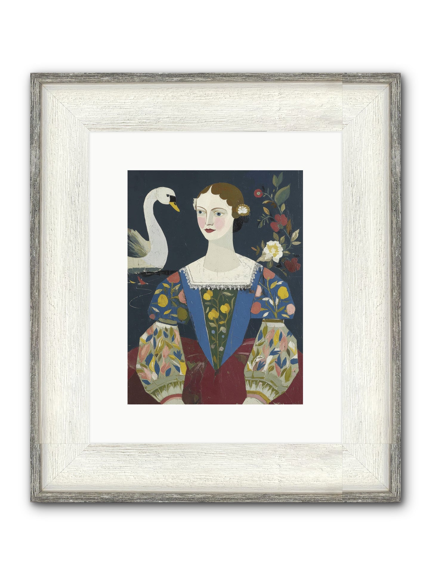 Fleeting Things Framed Print - Driftwood White 9x12